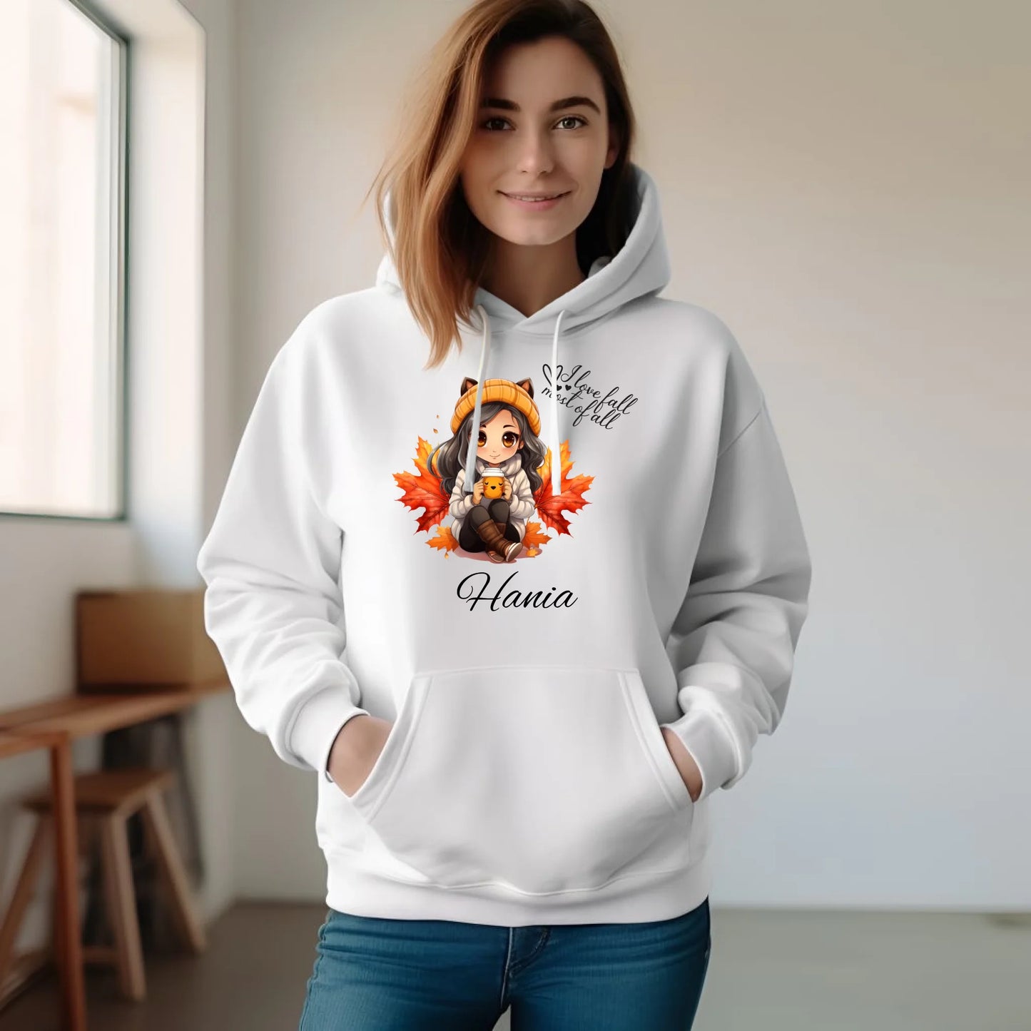 Bluza damska z kapturem jesieniara - Anime - personalizowana JS06 - StoryCups.pl
