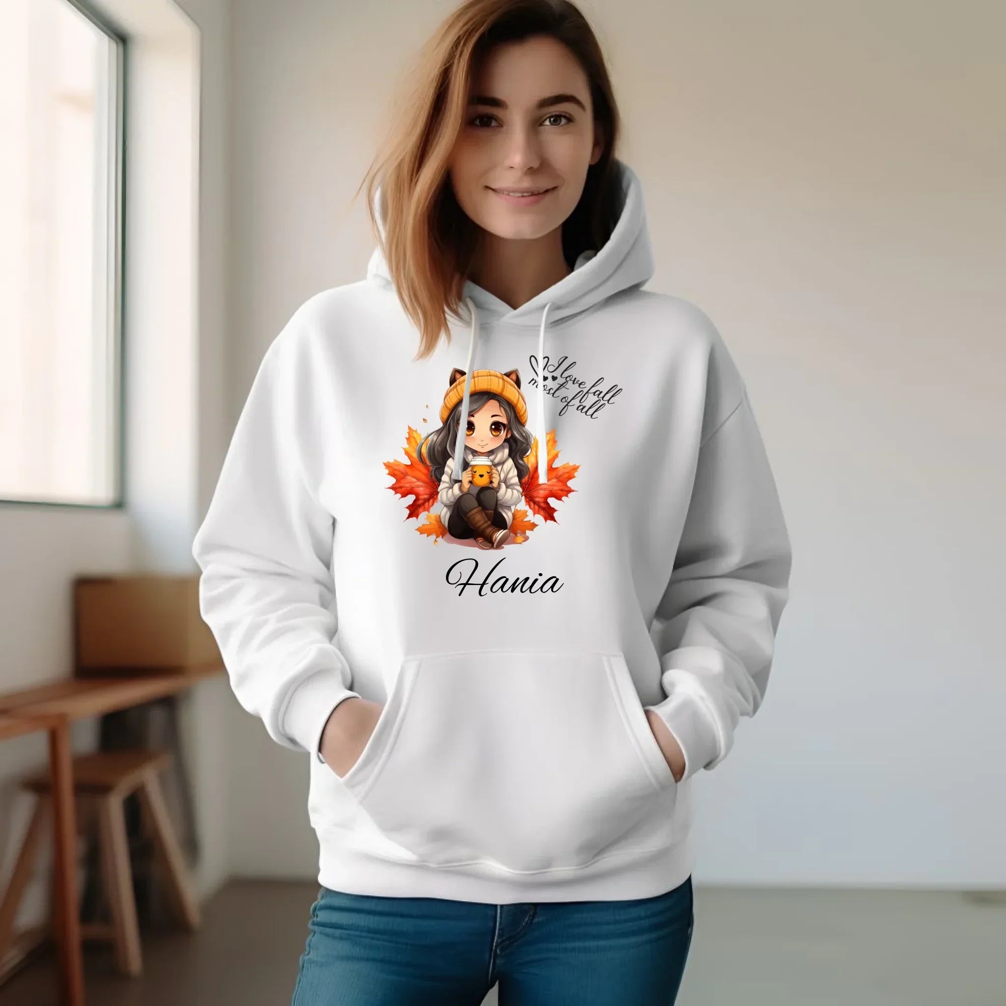 Bluza damska z kapturem jesieniara - Anime - personalizowana JS06 - StoryCups.pl