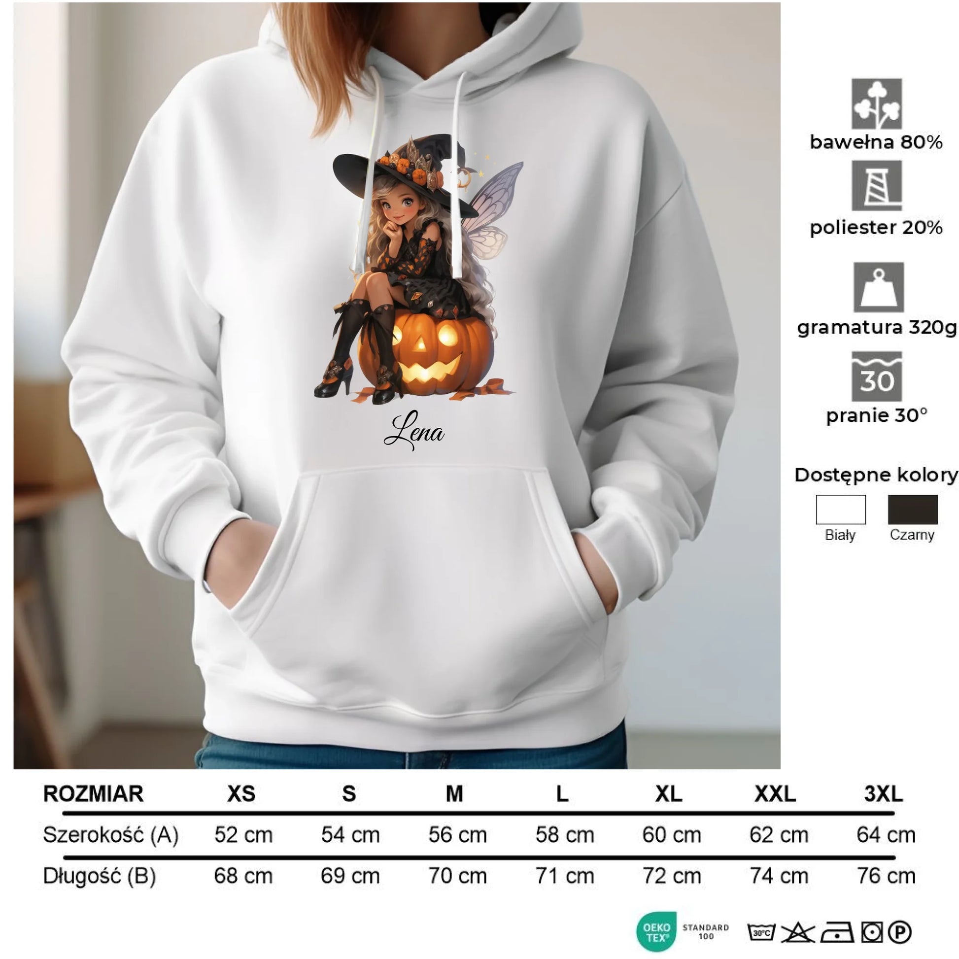 Bluza damska na Halloween - Wróżka - wybierz postać - personalizowana HL02 - StoryCups.pl