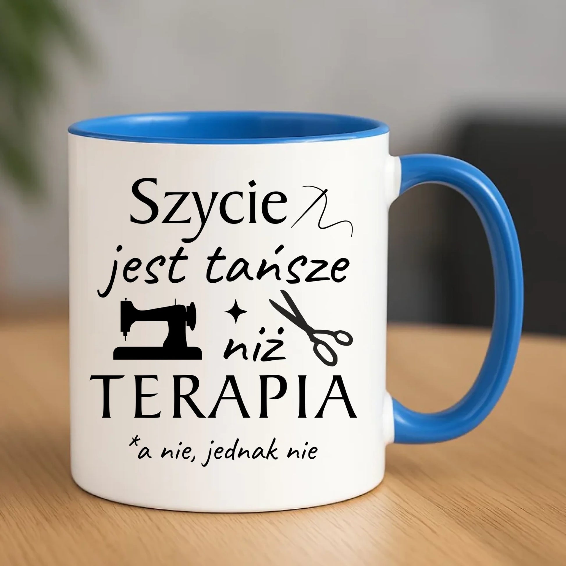 Kubek szyciowy dla krawcowej – Szycie tańsze niż terapia HS04 - StoryCups.pl