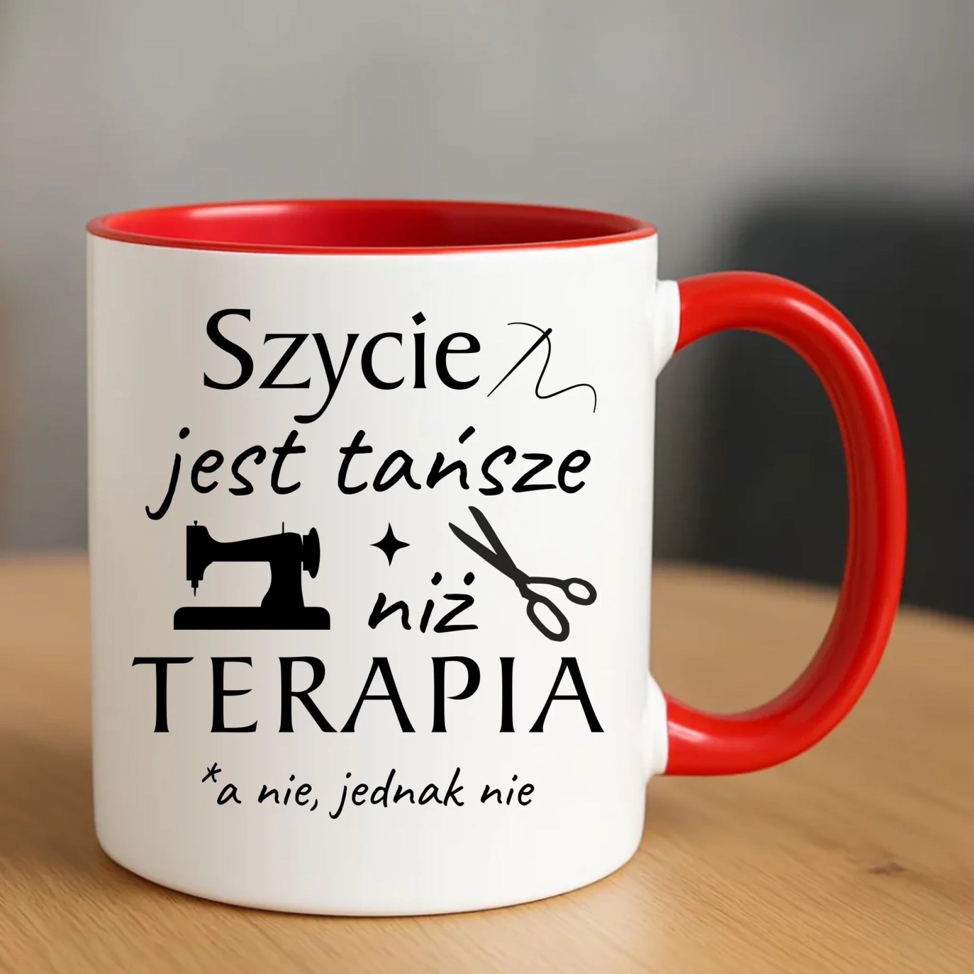 Kubek szyciowy dla krawcowej – Szycie tańsze niż terapia HS04 - StoryCups.pl