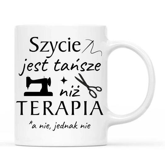 Kubek szyciowy dla krawcowej – Szycie tańsze niż terapia HS04 - StoryCups.pl