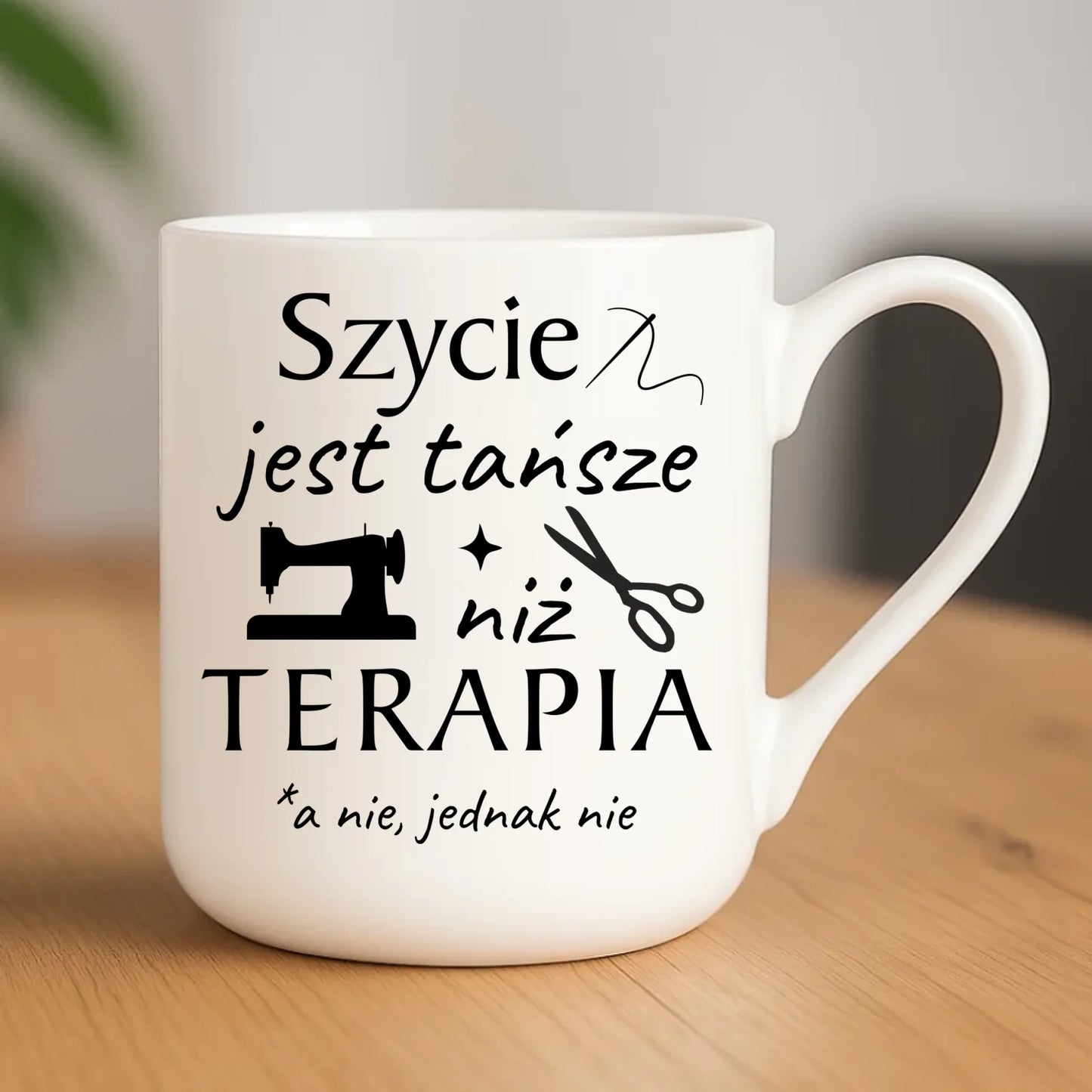 Kubek elegant szyciowy dla krawcowej - Szycie tańsze niż terapia HS04 - StoryCups.pl