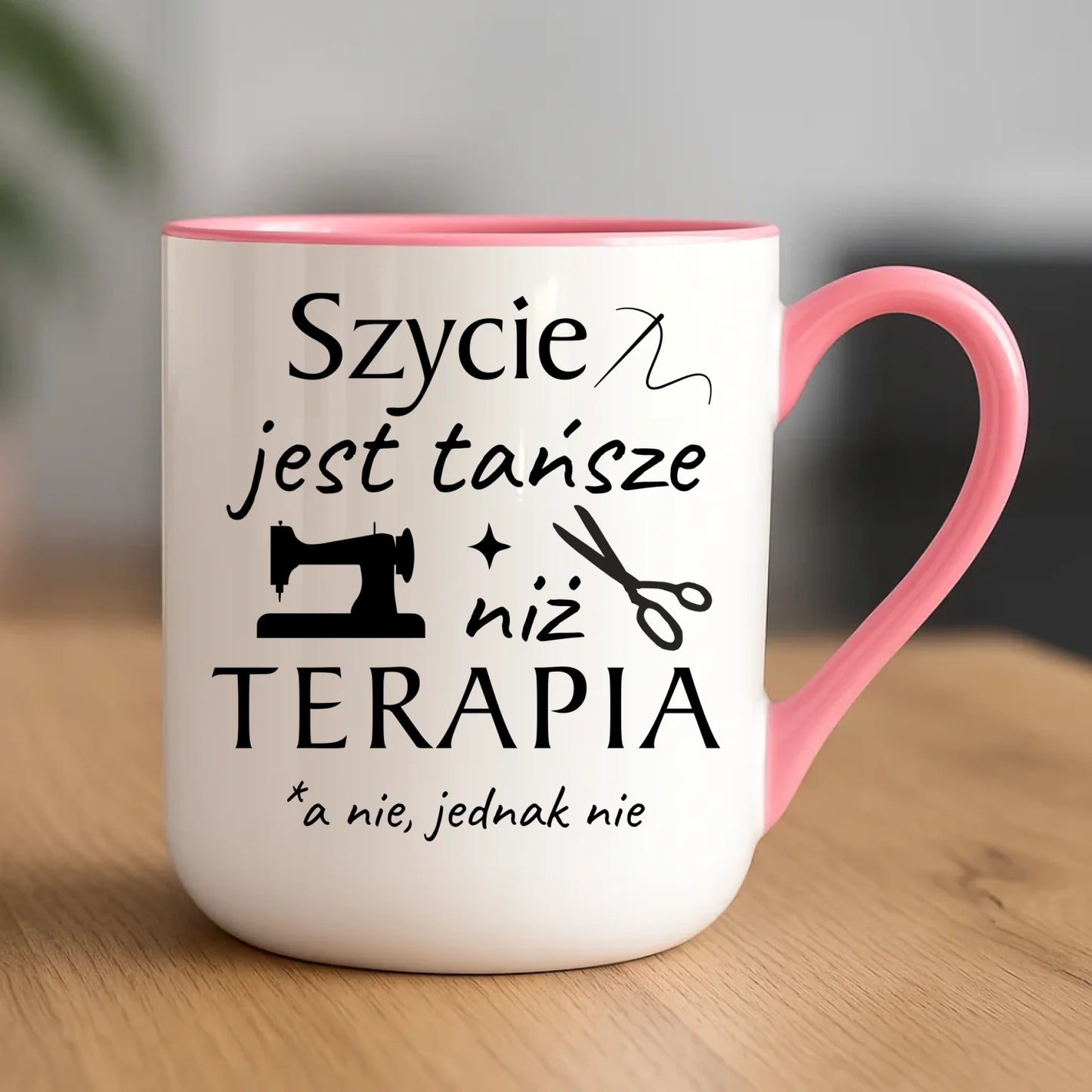 Kubek elegant szyciowy dla krawcowej - Szycie tańsze niż terapia HS04 - StoryCups.pl