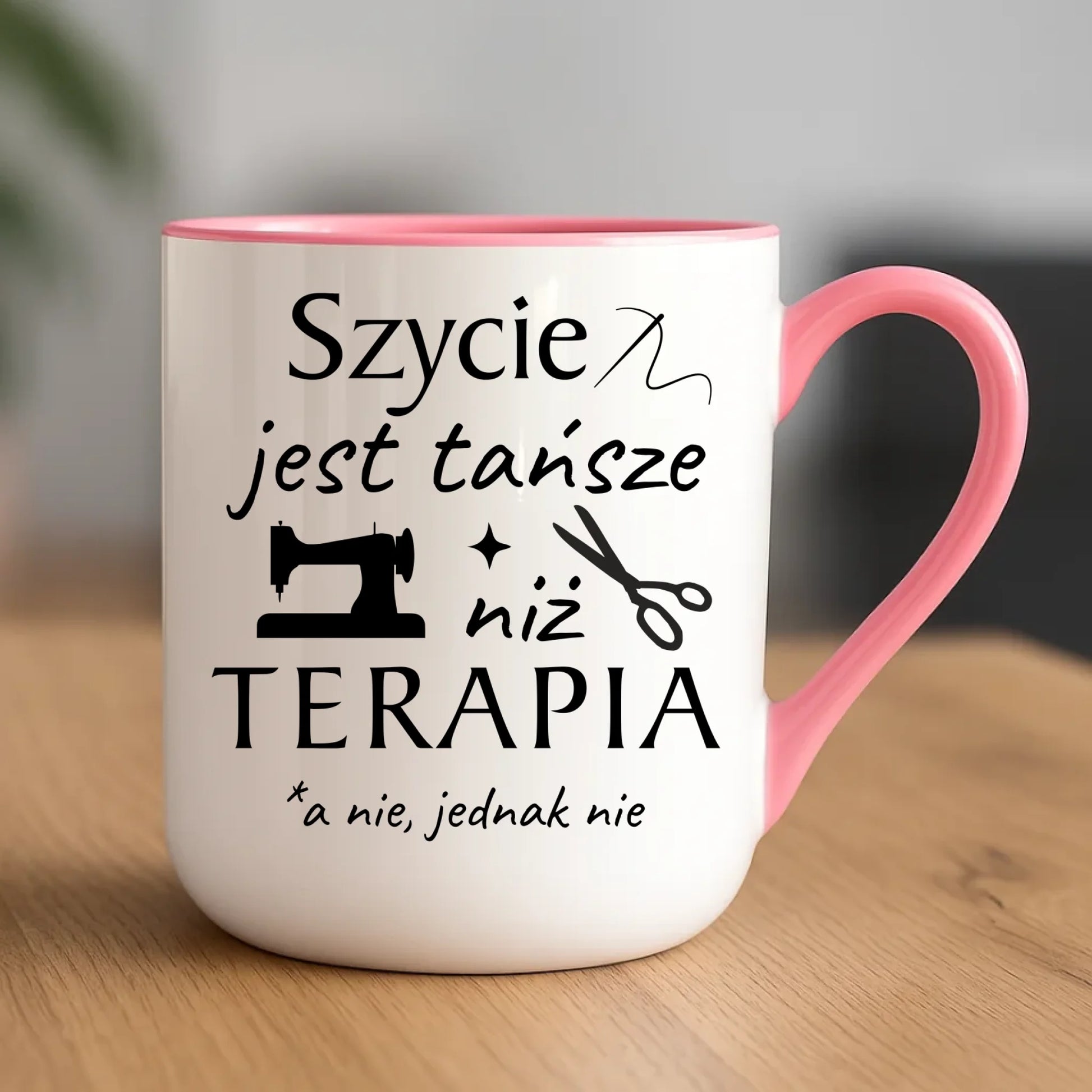 Kubek elegant szyciowy dla krawcowej - Szycie tańsze niż terapia HS04 - StoryCups.pl