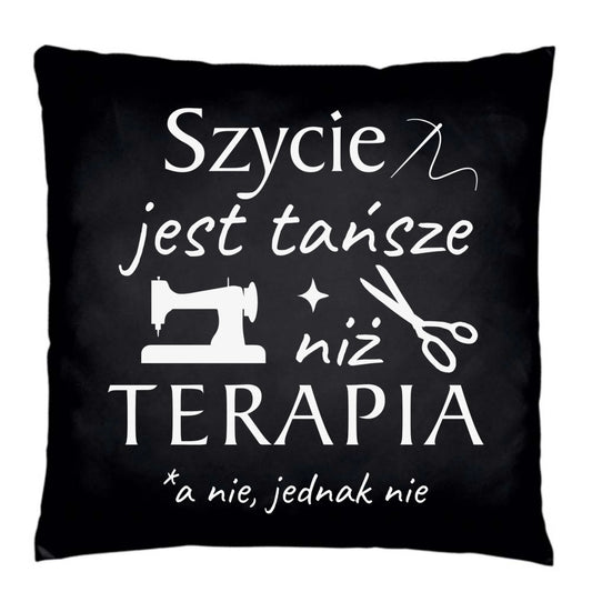 Poduszka dekoracyjna szyciowa dla krawcowej - Szycie tańsze niż terapia HS04 - StoryCups.pl