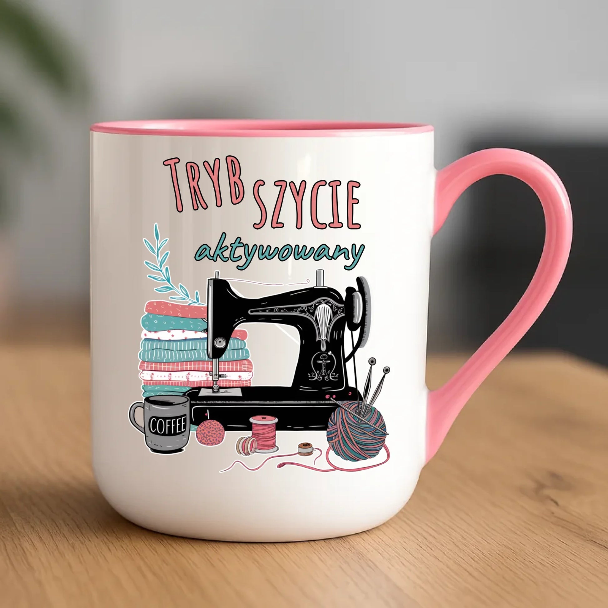 Kubek elegant szyciowy dla krawcowej - Tryb szycie aktywowany HS06 - StoryCups.pl