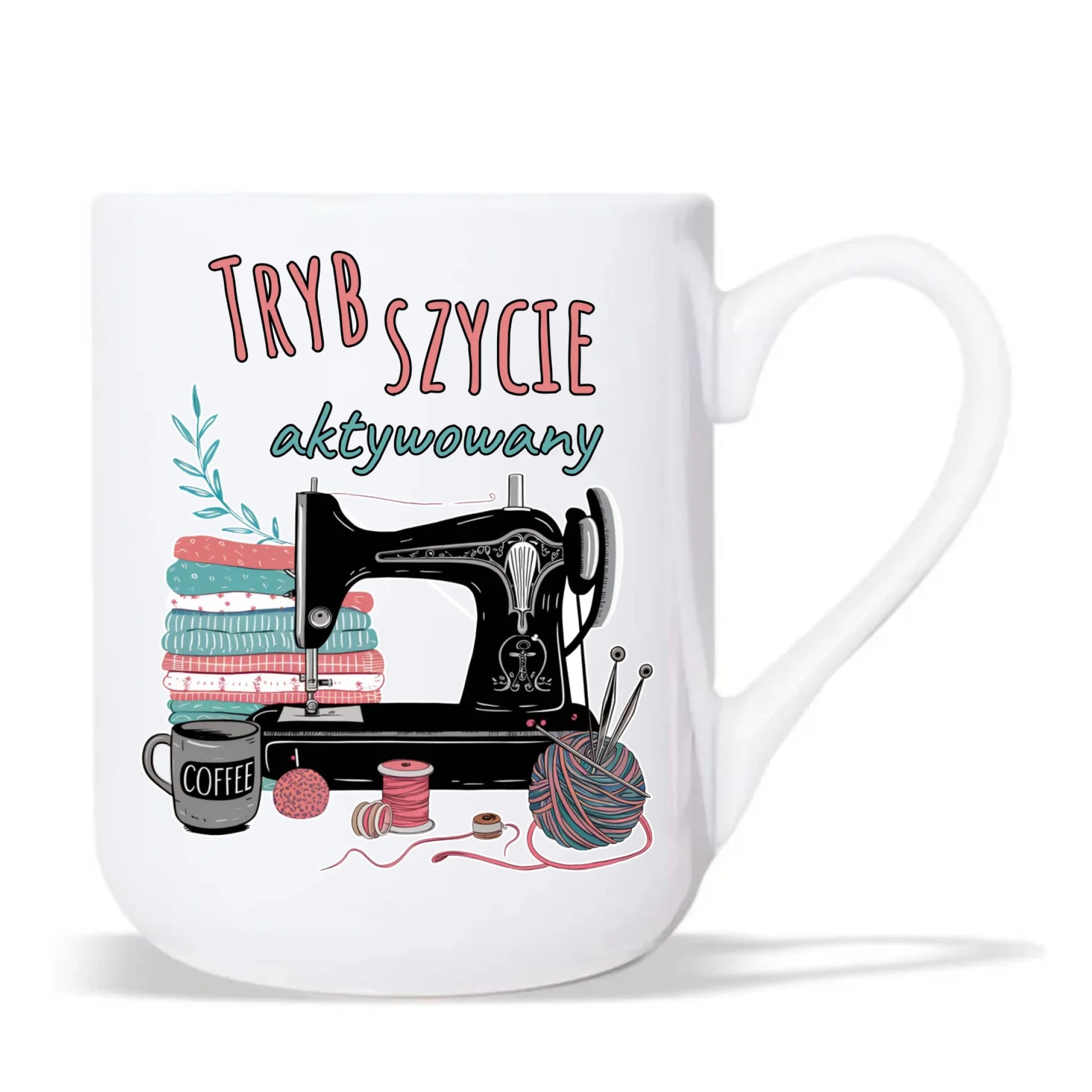 Kubek elegant szyciowy dla krawcowej - Tryb szycie aktywowany HS06 - StoryCups.pl