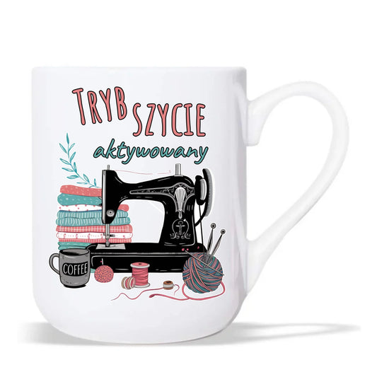 Kubek elegant szyciowy dla krawcowej - Tryb szycie aktywowany HS06 - StoryCups.pl