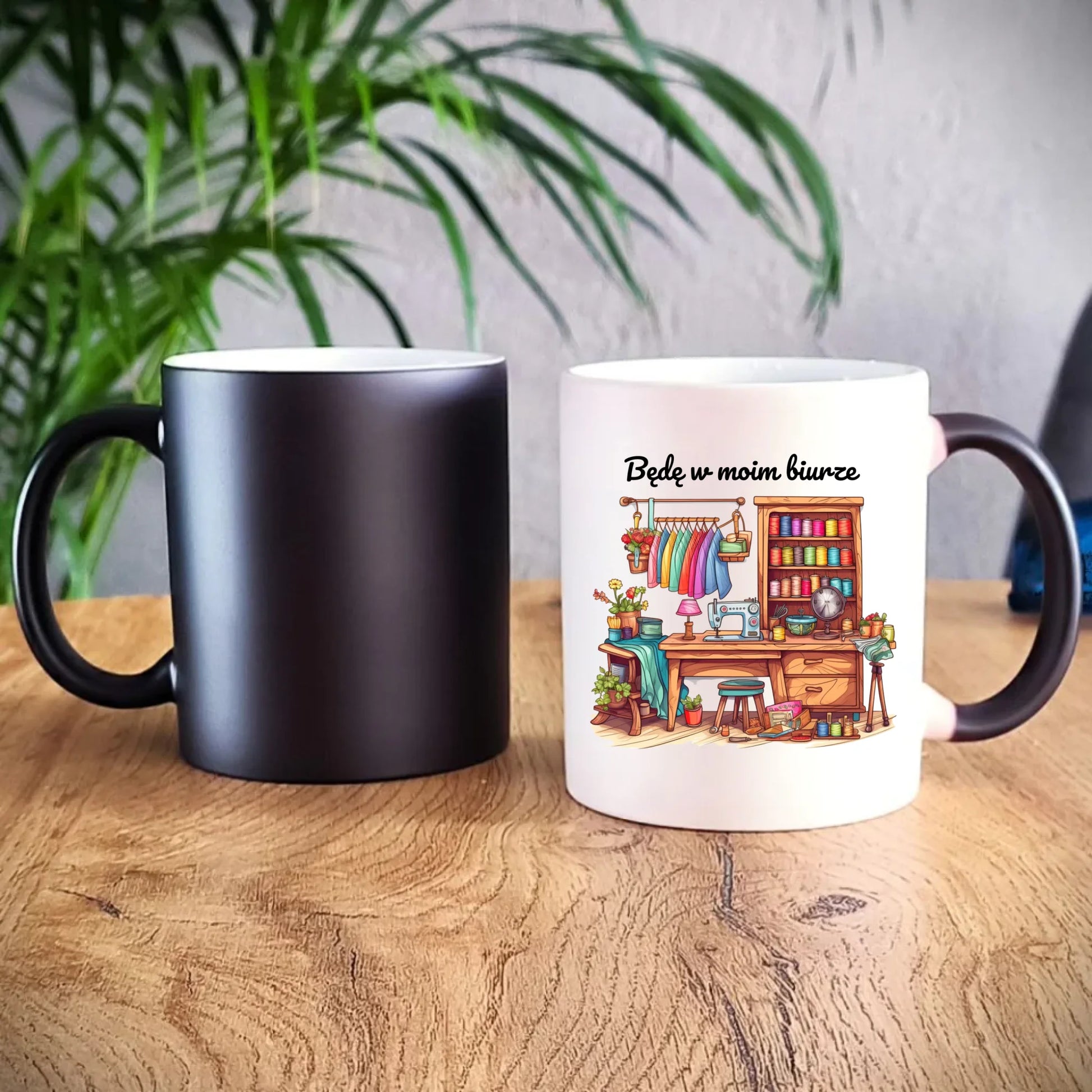 Kubek magiczny szyciowy dla krawcowej - Będę w moim biurze HS07 - StoryCups.pl