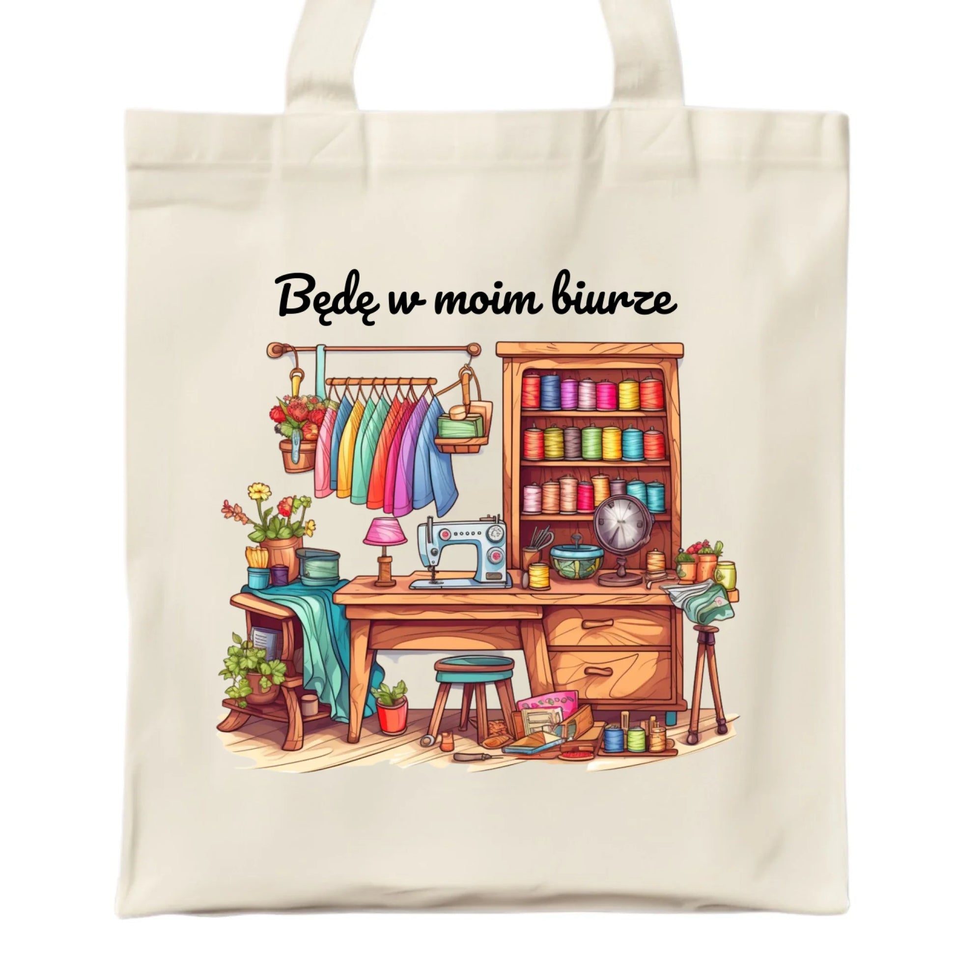 Torba szyciowa dla krawcowej - Będę w moim biurze HS07 - StoryCups.pl