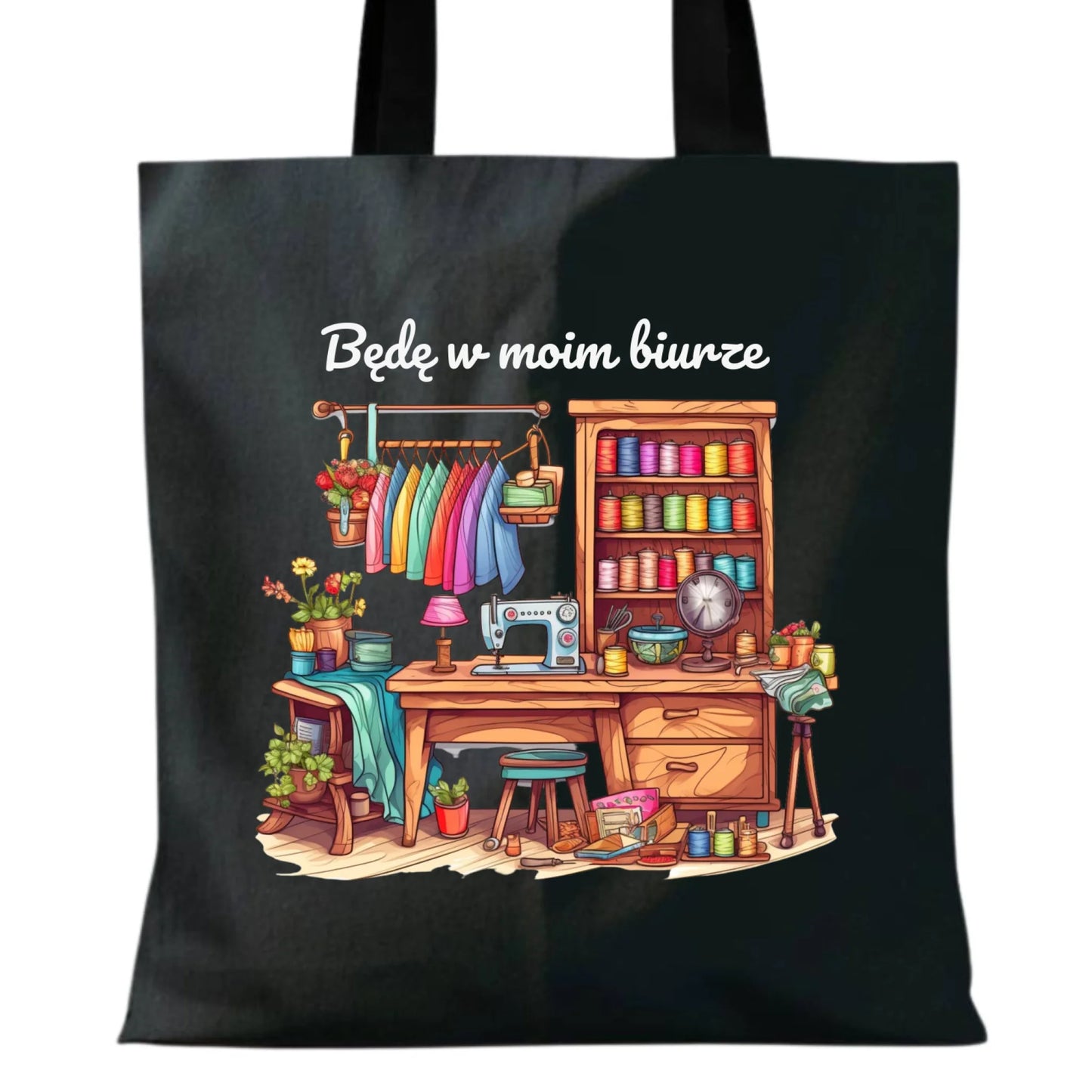 Torba szyciowa dla krawcowej - Będę w moim biurze HS07 - StoryCups.pl