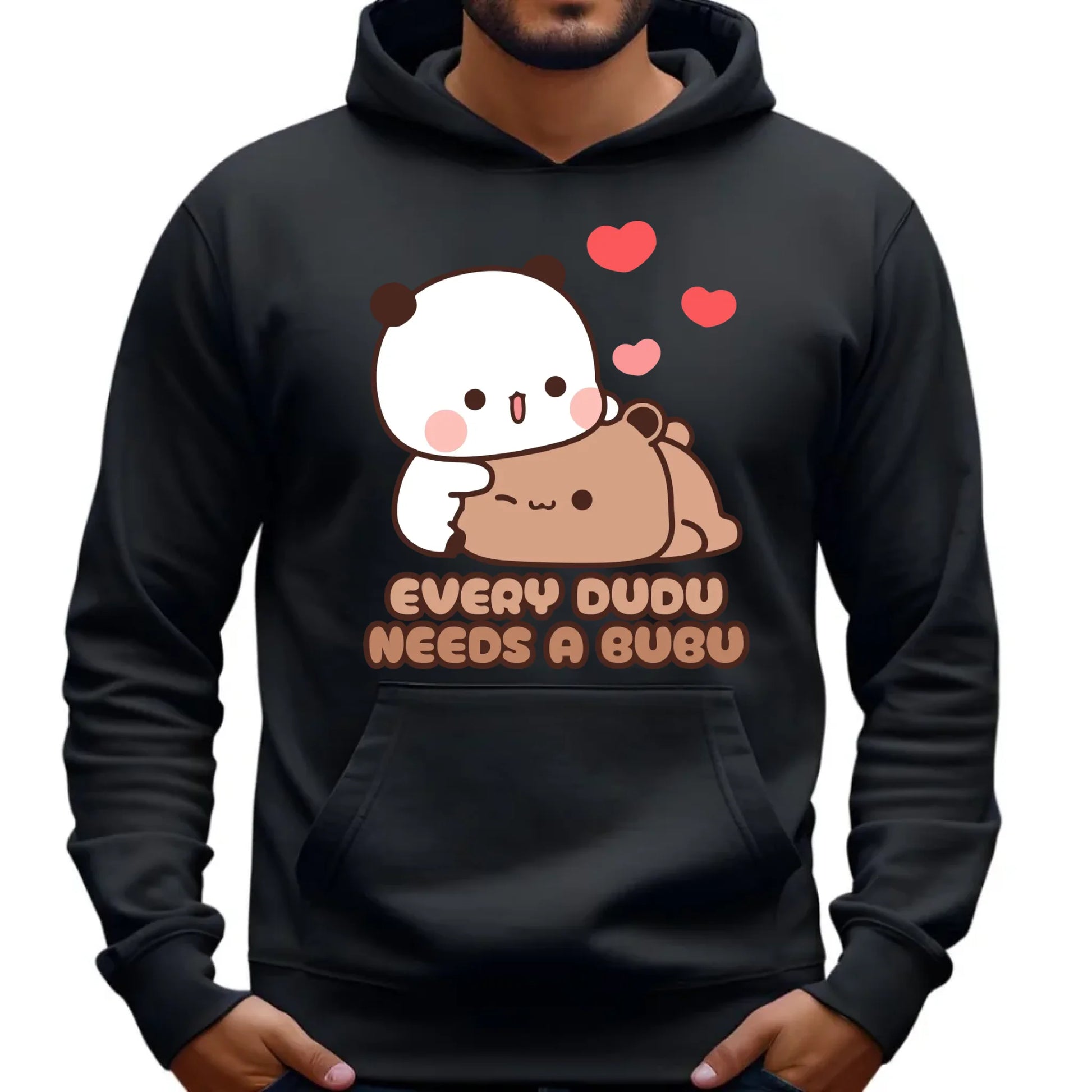 Bluza męska z kapturem - Every Dudu needs a Bubu W32 - StoryCups.pl