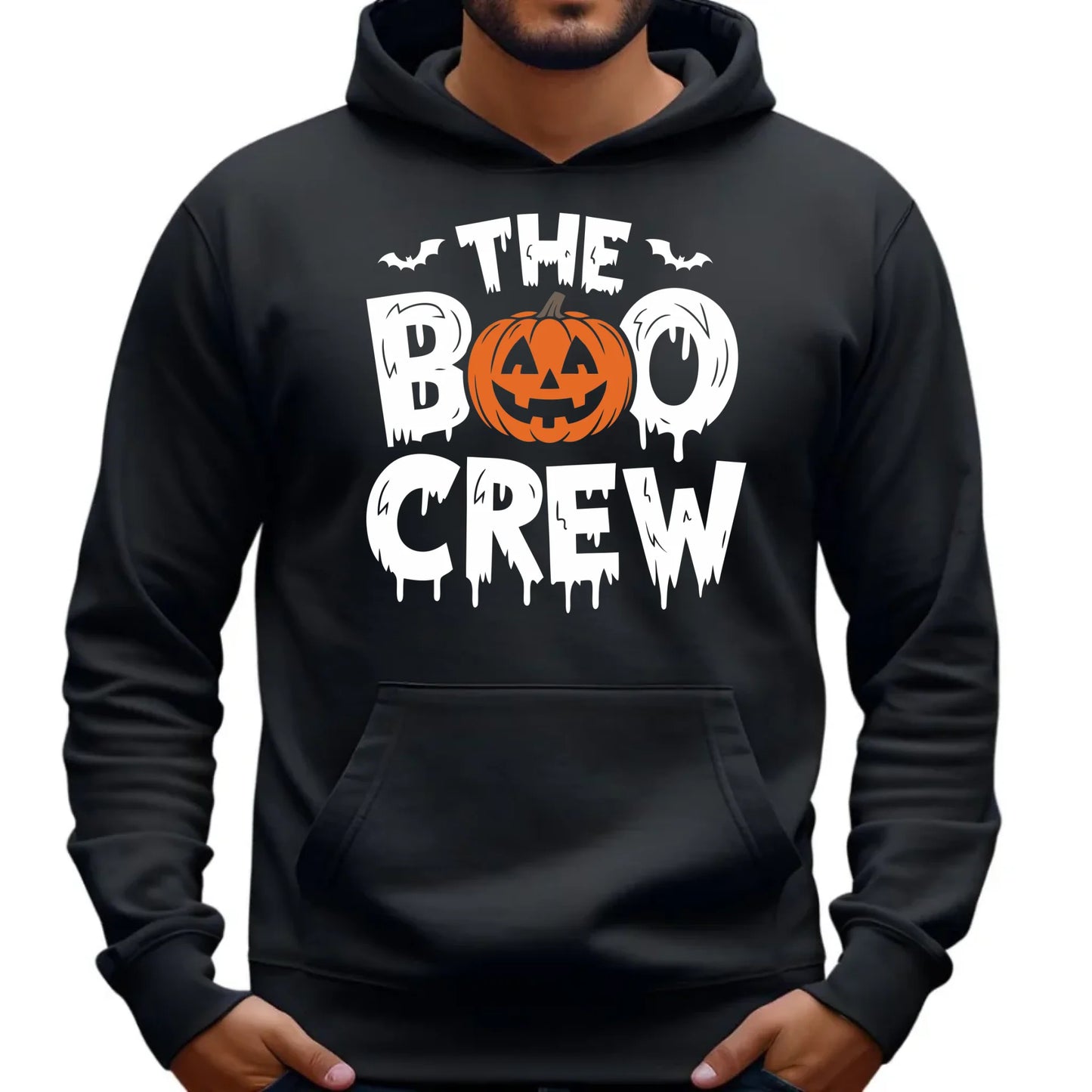Bluza męska z kapturem na Halloween - The Boo Crew HL12 - StoryCups.pl