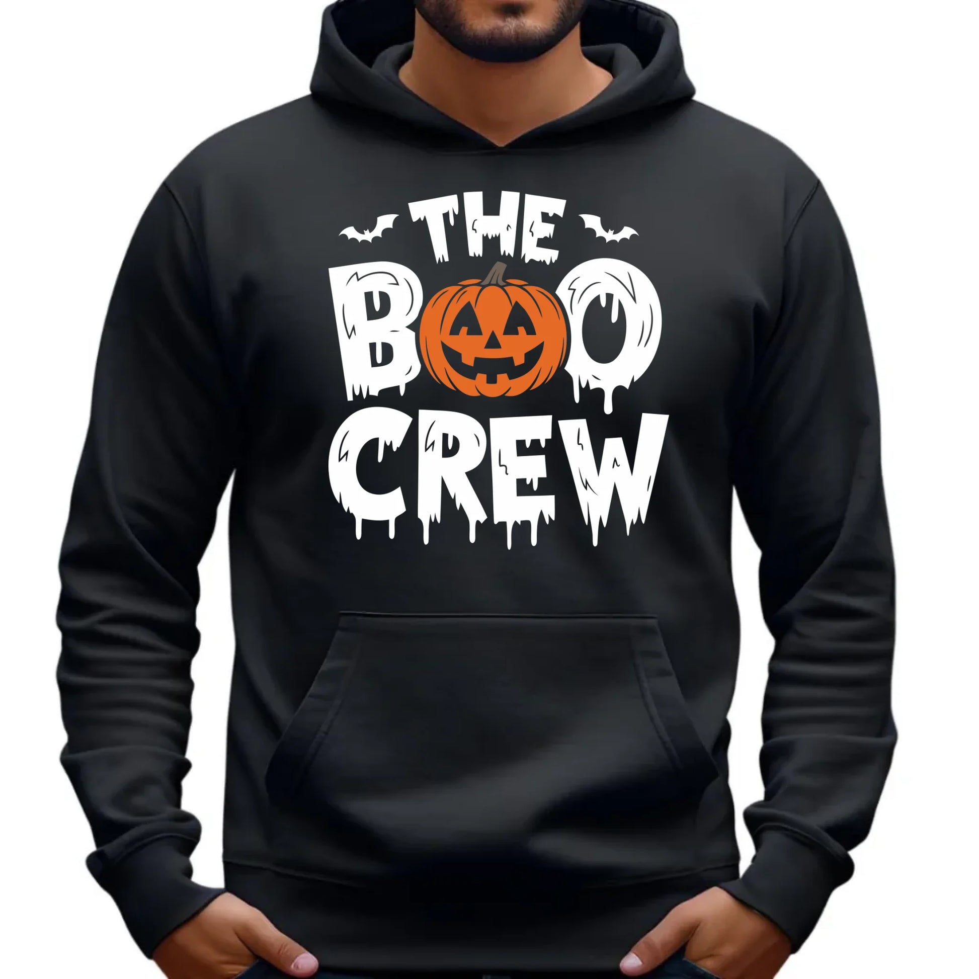 Bluza męska z kapturem na Halloween - The Boo Crew HL12 - StoryCups.pl