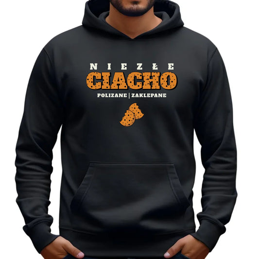 Bluza męska z kapturem - prezent dla chłopaka męża - Niezłe ciacho polizane zaklepane DCH30 - StoryCups.pl