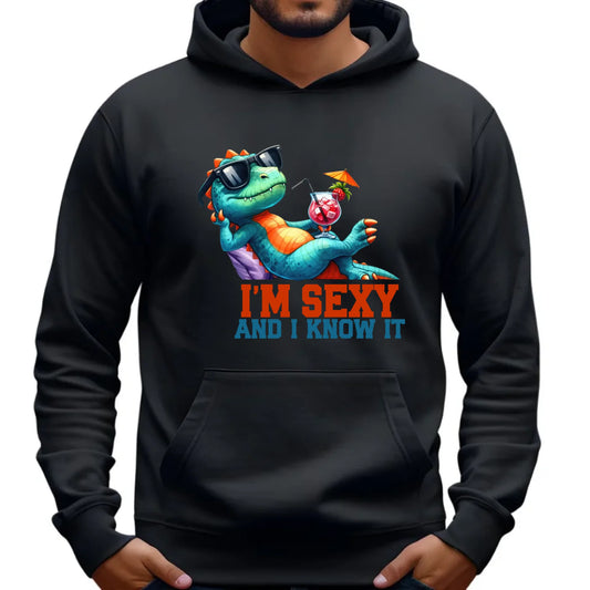 Bluza męska z kapturem - prezent dla chłopaka - I'm sexy - śmieszny nadruk DCH28 - StoryCups.pl
