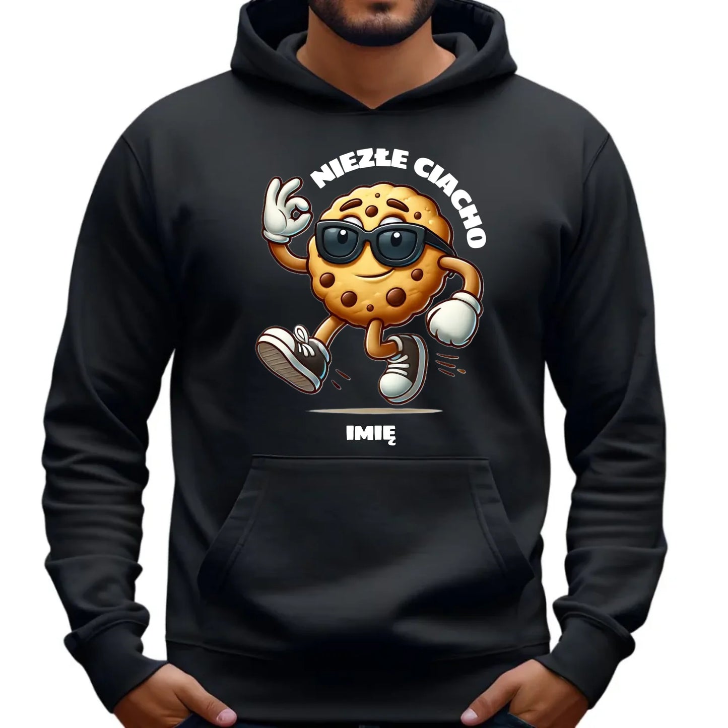 Bluza męska z kapturem - Niezłe ciacho - personalizowana DCH31 - StoryCups.pl