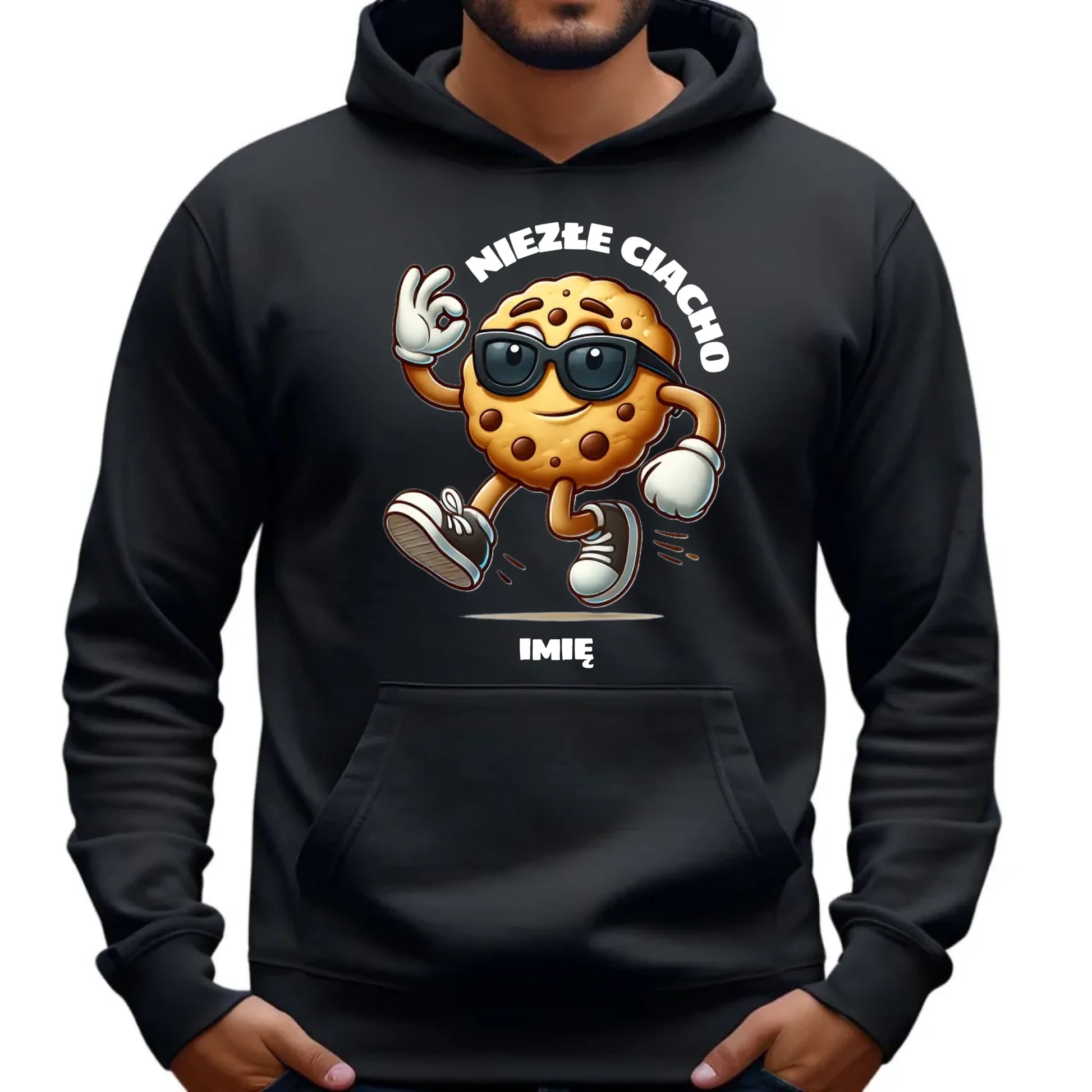 Bluza męska z kapturem - Niezłe ciacho - personalizowana DCH31 - StoryCups.pl