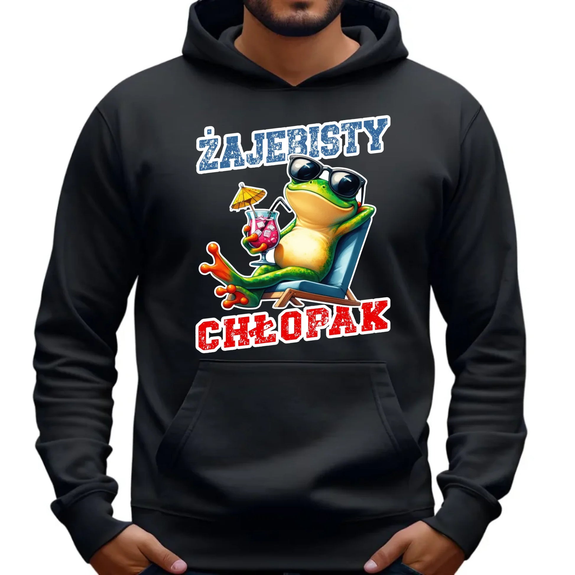 Bluza męska z kapturem - prezent dla chłopaka - Żajebisty chłopak DCH19 - StoryCups.pl