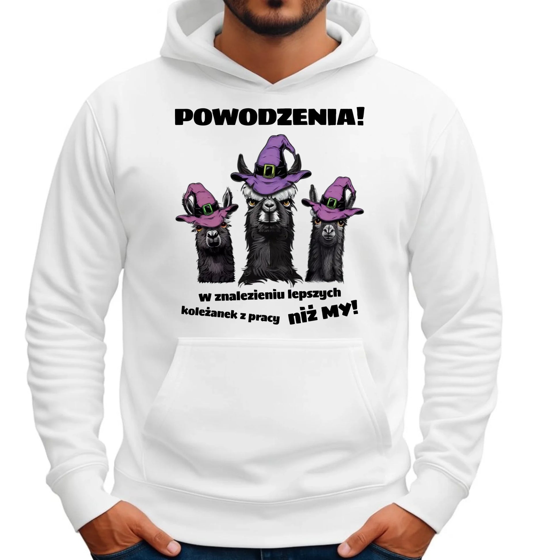 Bluza męska z kapturem na odejście z pracy - Powodzenia w znalezieniu lepszych koleżanek OP07 - StoryCups.pl