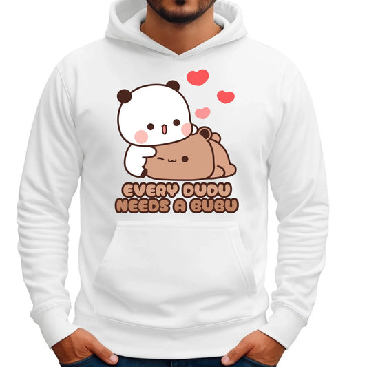 Bluza męska z kapturem - Every Dudu needs a Bubu W32 - StoryCups.pl