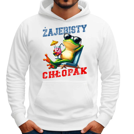 Bluza męska z kapturem - prezent dla chłopaka - Żajebisty chłopak DCH19 - StoryCups.pl