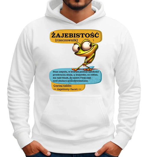 Bluza męska z kapturem - Żajebistość [rzeczownik] prezent na Dzień Chłopaka DCH06 - StoryCups.pl