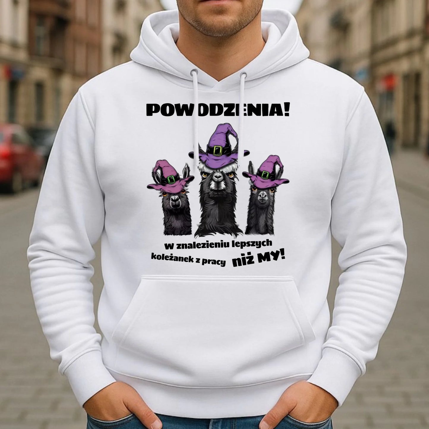 Bluza męska z kapturem na odejście z pracy - Powodzenia w znalezieniu lepszych koleżanek OP07 - StoryCups.pl