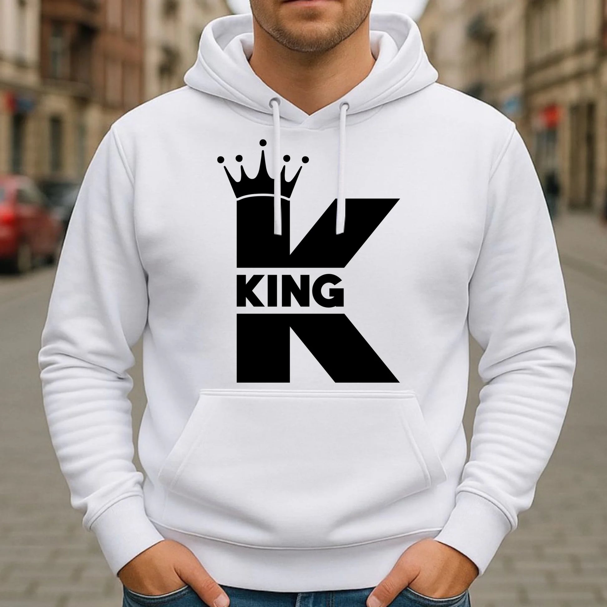 Bluza męska z kapturem - King W40 - StoryCups.pl