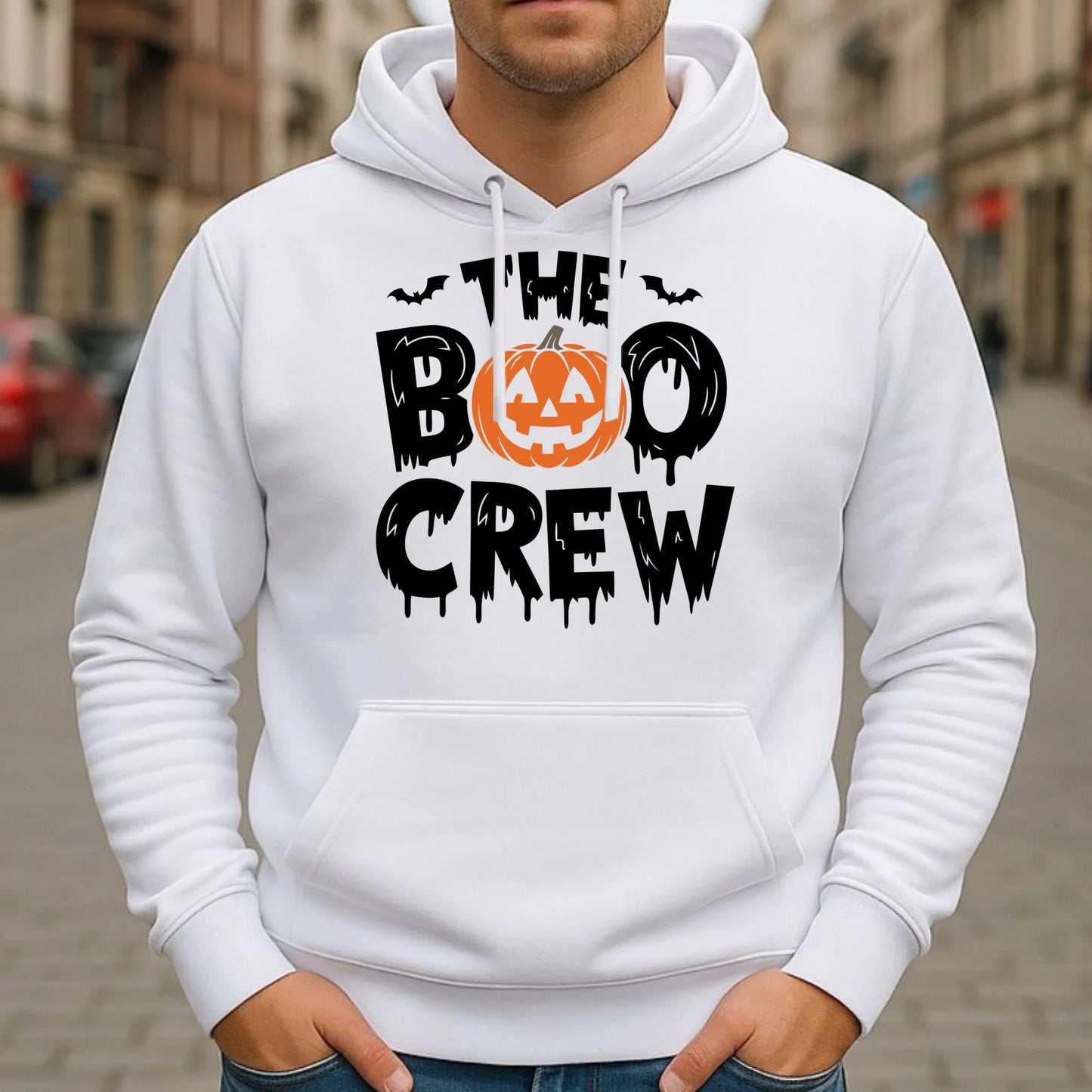 Bluza męska z kapturem na Halloween - The Boo Crew HL12 - StoryCups.pl