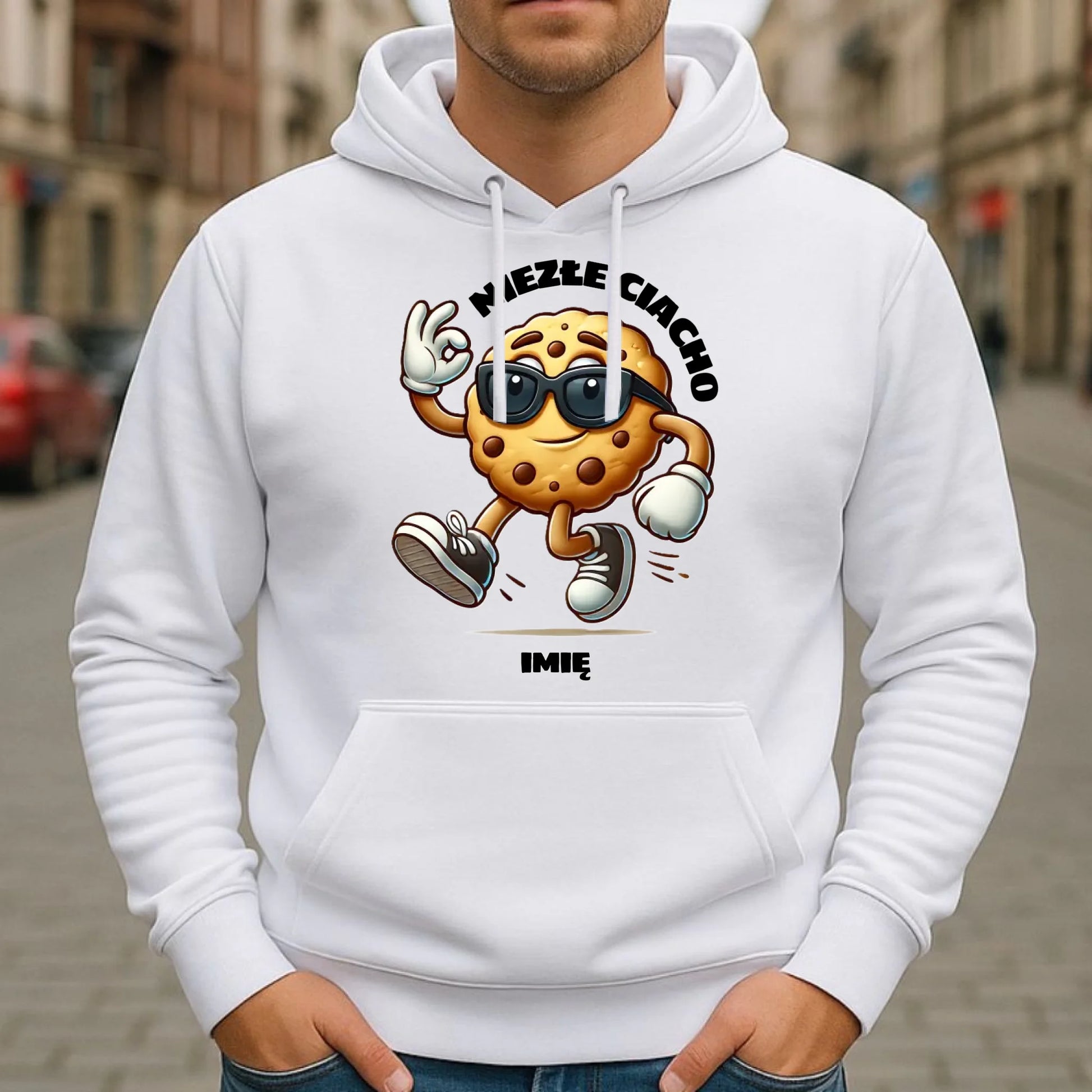 Bluza męska z kapturem - Niezłe ciacho - personalizowana DCH31 - StoryCups.pl