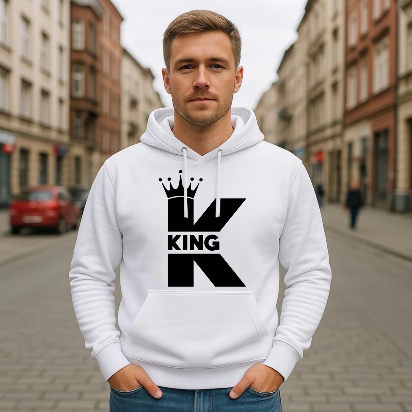 Bluza męska z kapturem - King W40 - StoryCups.pl