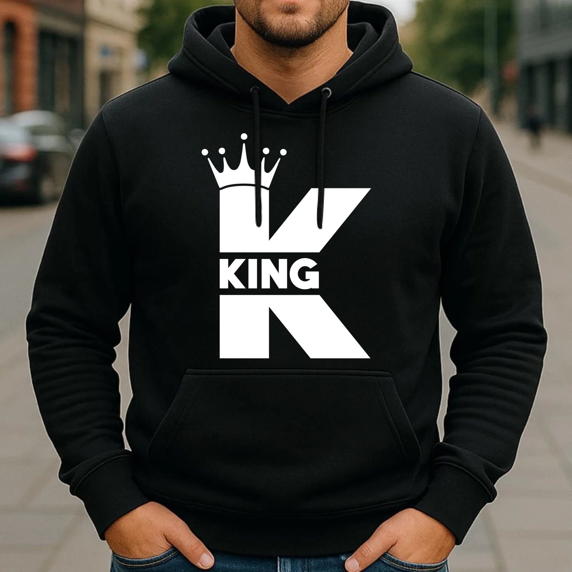 Bluza męska z kapturem - King W40 - StoryCups.pl
