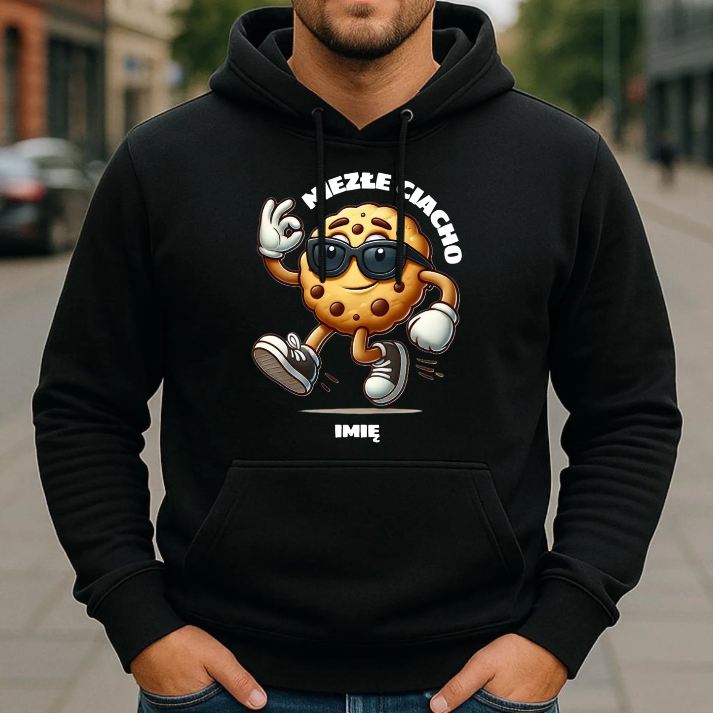 Bluza męska z kapturem - Niezłe ciacho - personalizowana DCH31 - StoryCups.pl