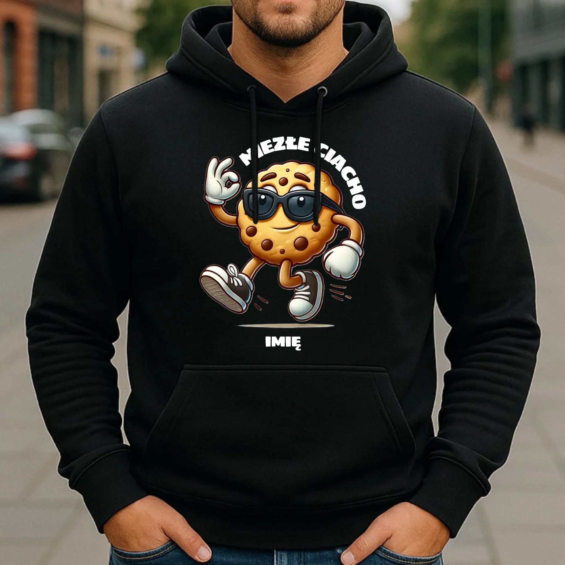 Bluza męska z kapturem - Niezłe ciacho - personalizowana DCH31 - StoryCups.pl