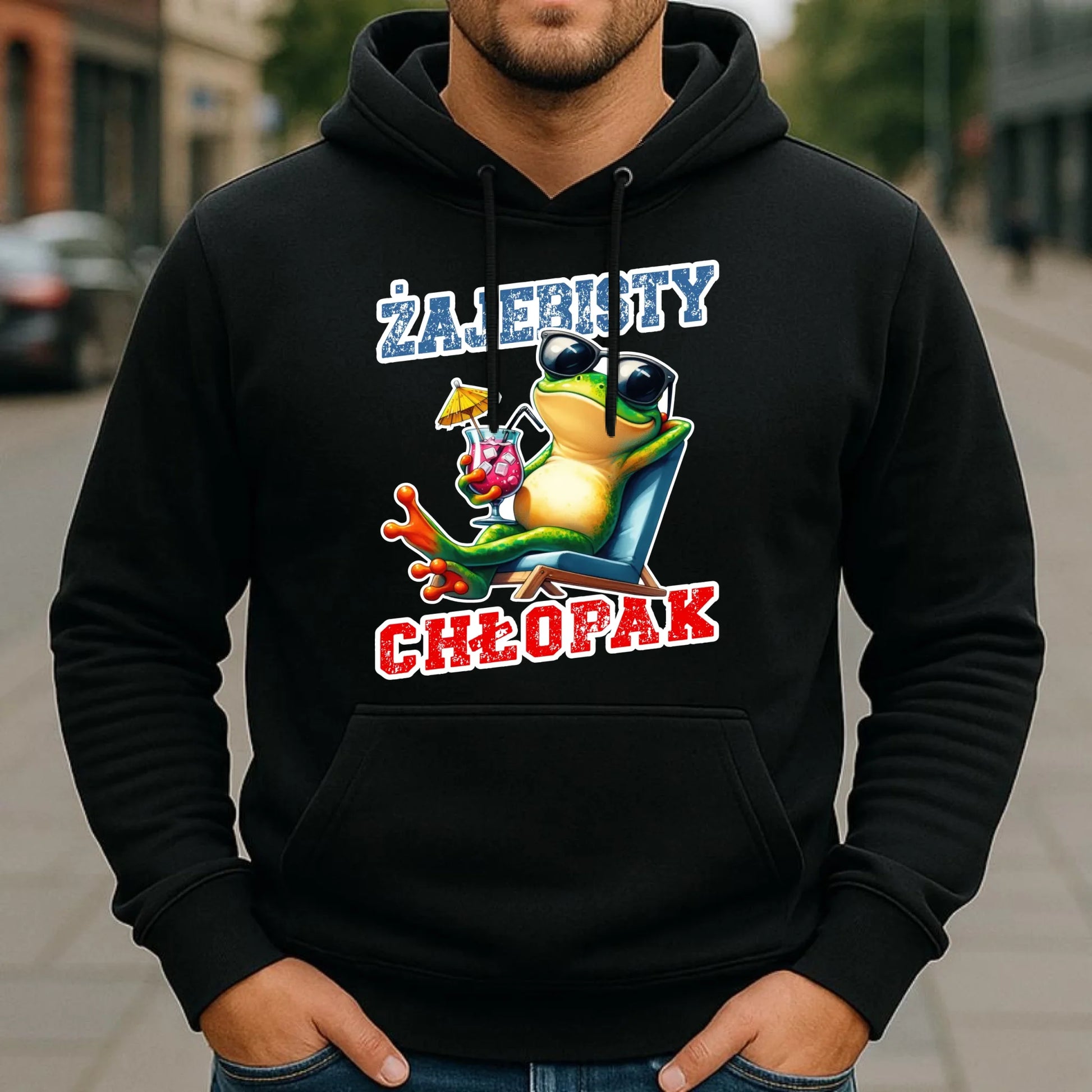 Bluza męska z kapturem - prezent dla chłopaka - Żajebisty chłopak DCH19 - StoryCups.pl