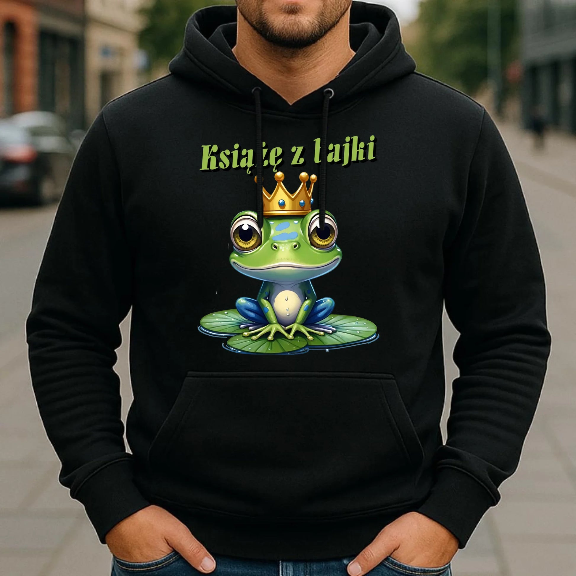 Bluza męska z kapturem - Książę z bajki - prezent dla chłopaka męża narzeczonego DCH09 - StoryCups.pl