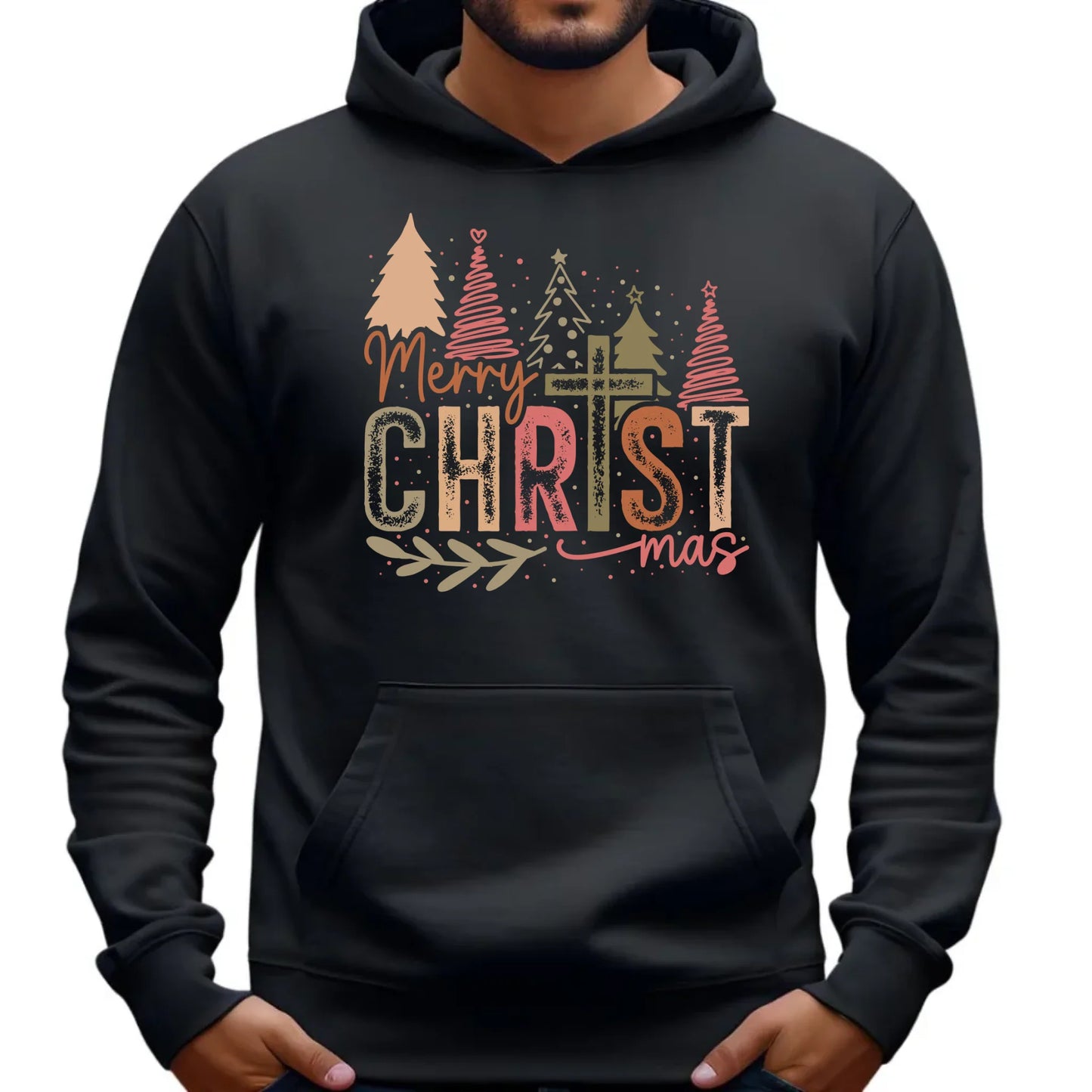 Bluza męska z kapturem świąteczna - Merry Christmas BN01 - StoryCups.pl