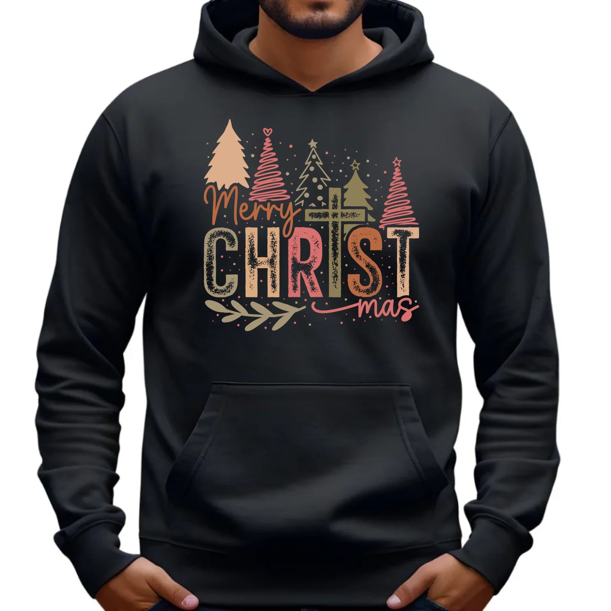 Bluza męska z kapturem świąteczna - Merry Christmas BN01 - StoryCups.pl