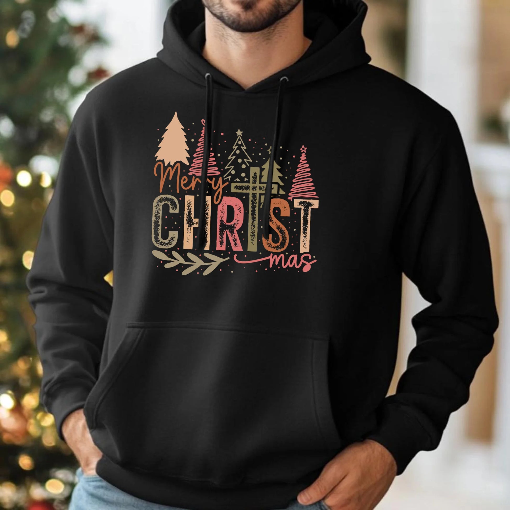 Bluza męska z kapturem świąteczna - Merry Christmas BN01 - StoryCups.pl