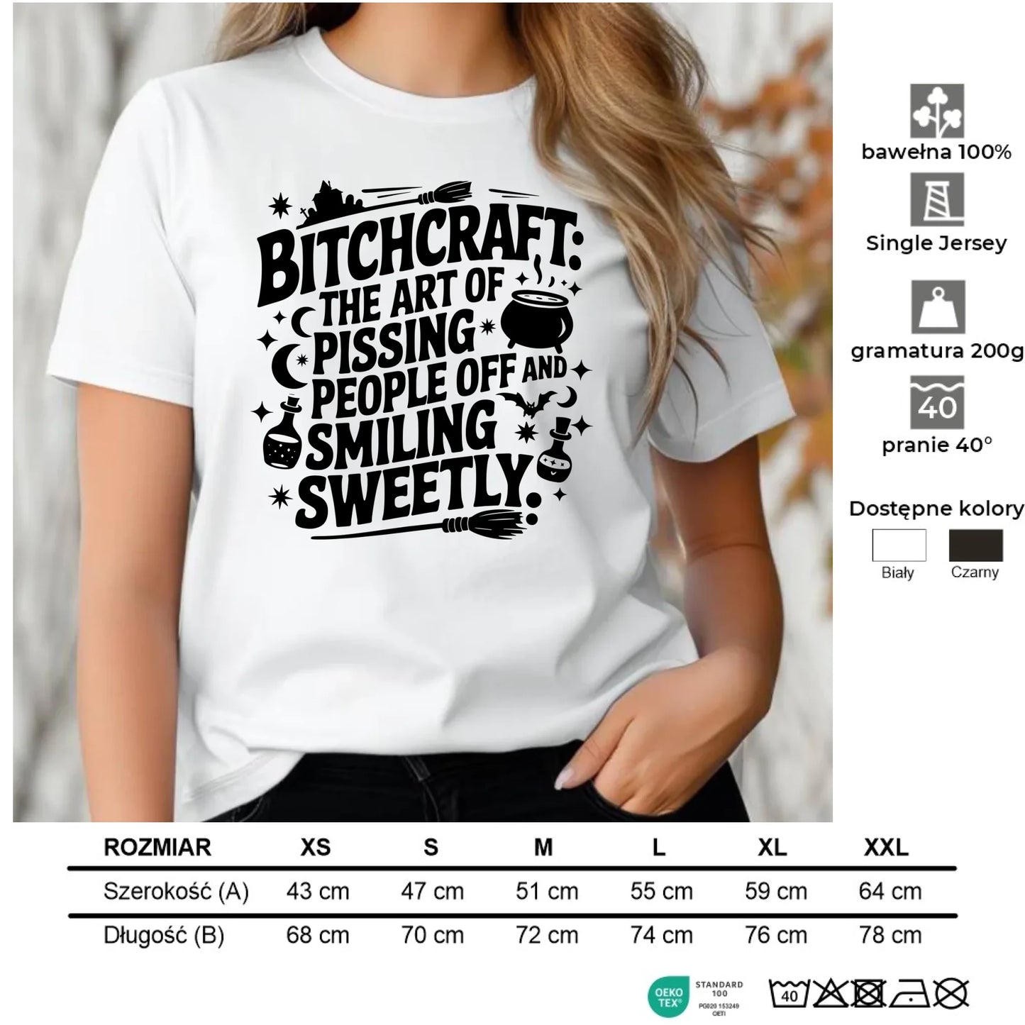 Koszulka damska na Halloween - Bitchcraft HL25