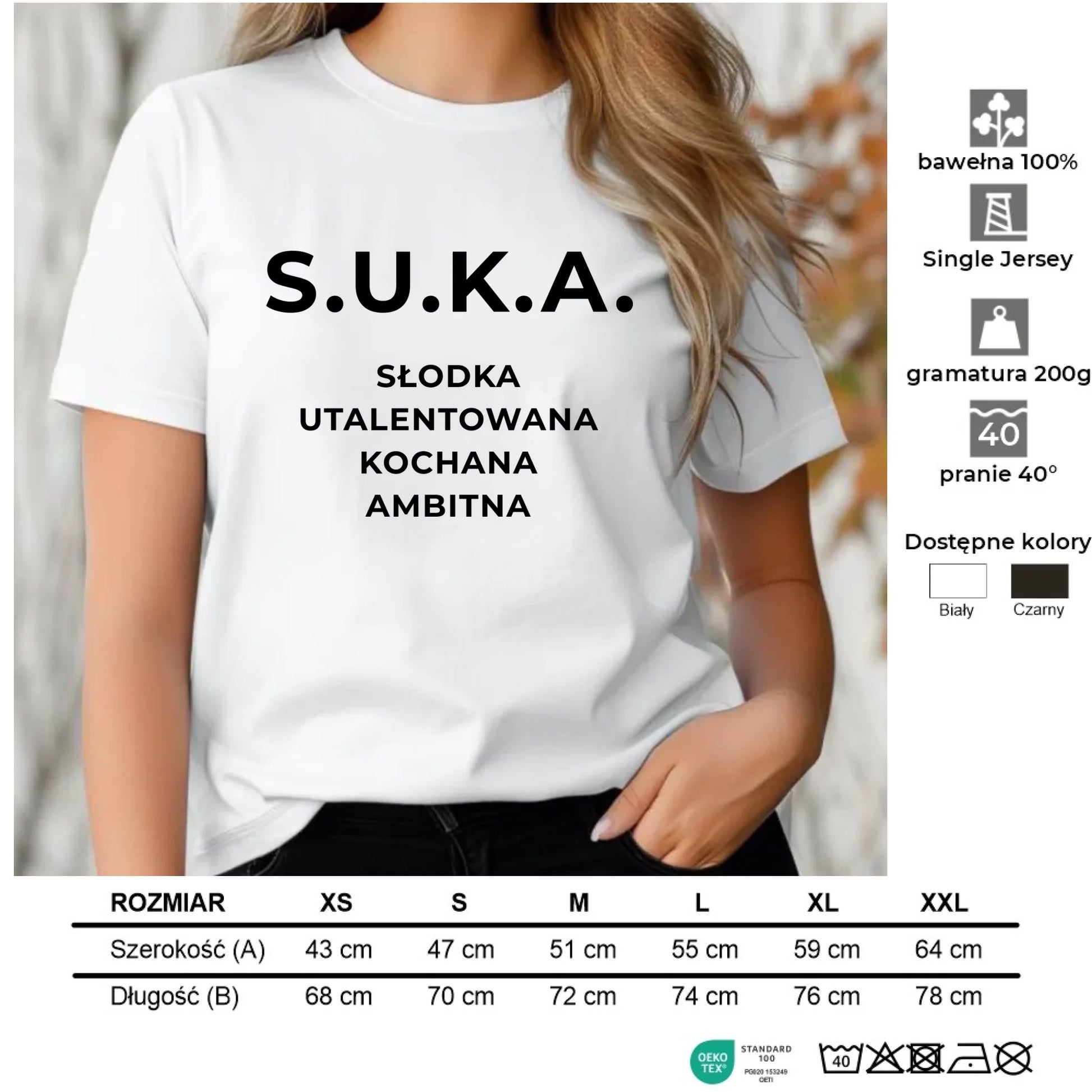 Koszulka damska - S.U.K.A. - śmieszny prezent dla niej - bez cenzury DZ16 - StoryCups.pl