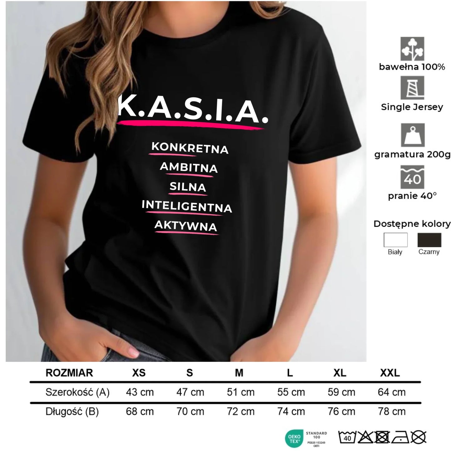 Koszulka damska - prezent dla Kasi - Katarzyna - K.A.S.I.A. DZ17 - StoryCups.pl