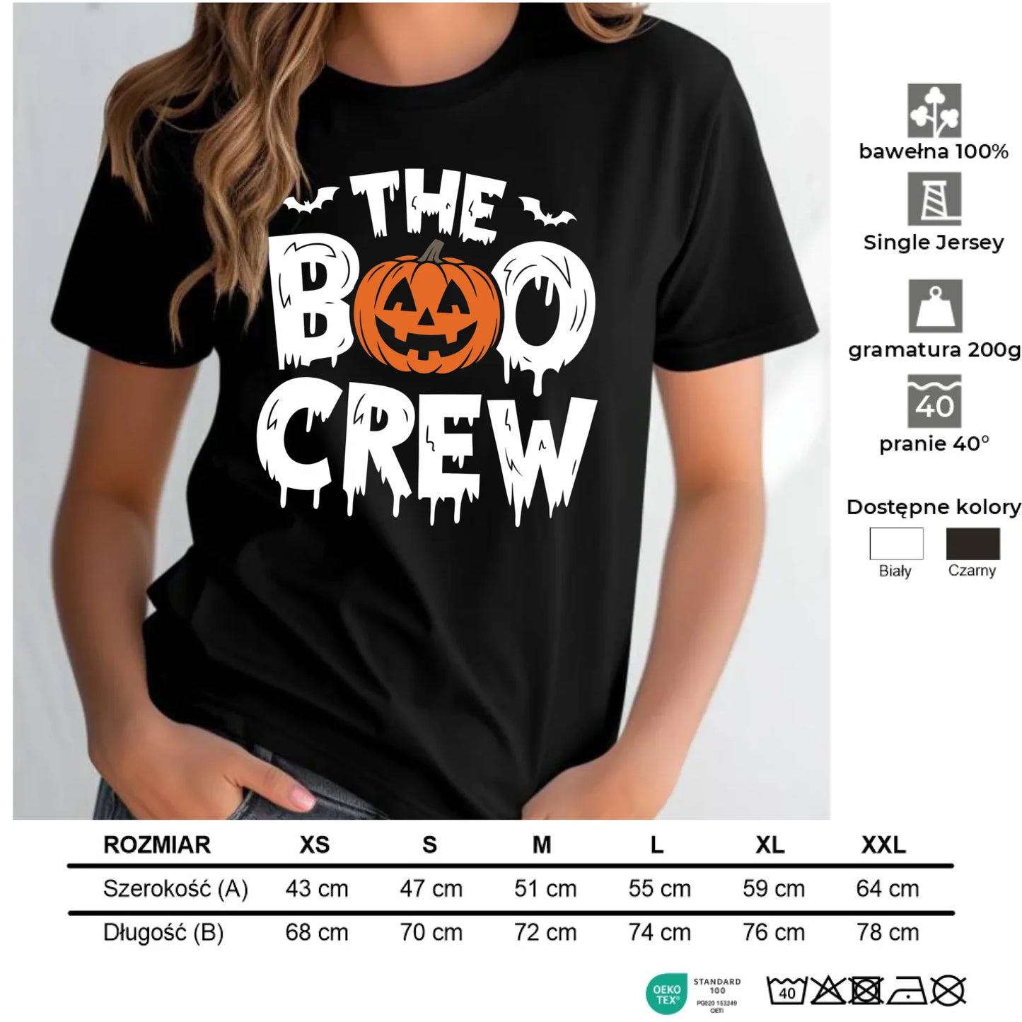 Koszulka damska na Halloween - The Boo Crew HL12