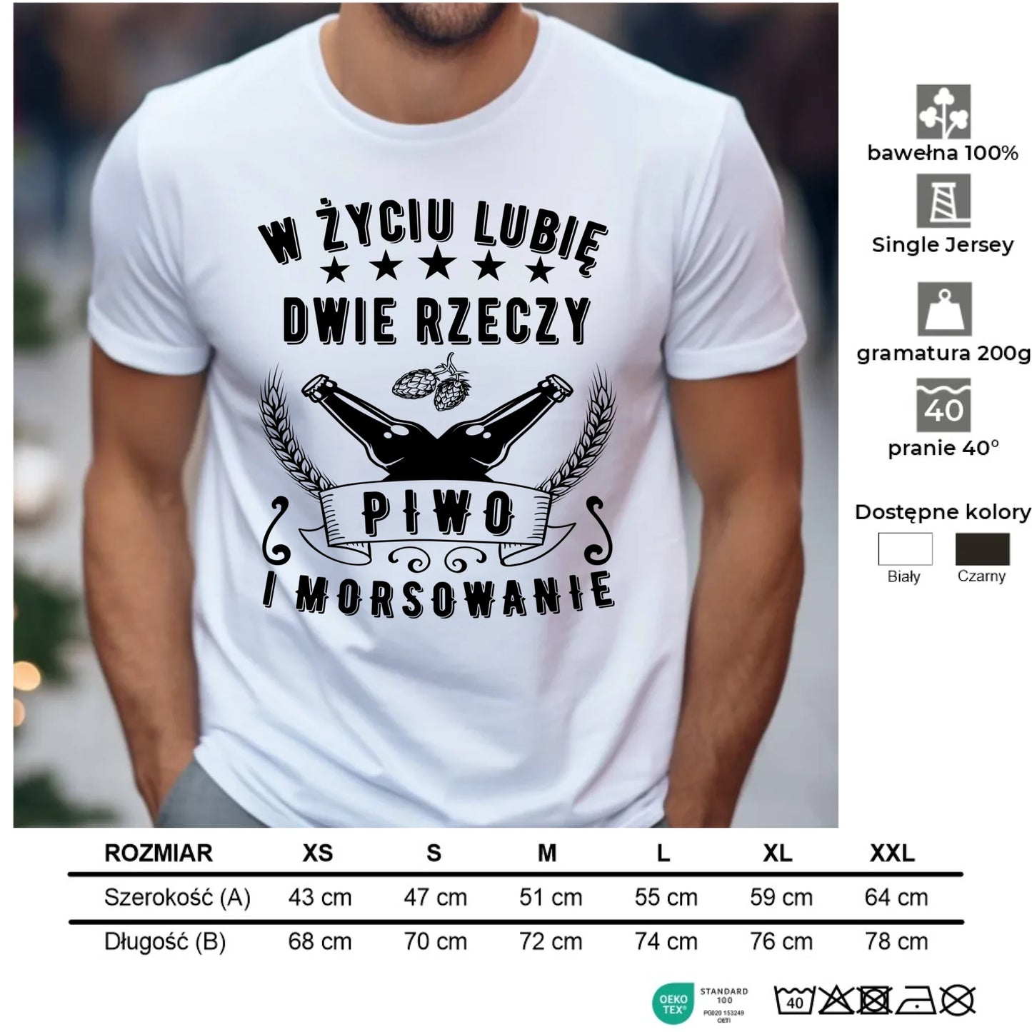 Koszulka męska - prezent dla morsa - Piwo i morsowanie - Mors HM09 - StoryCups.pl