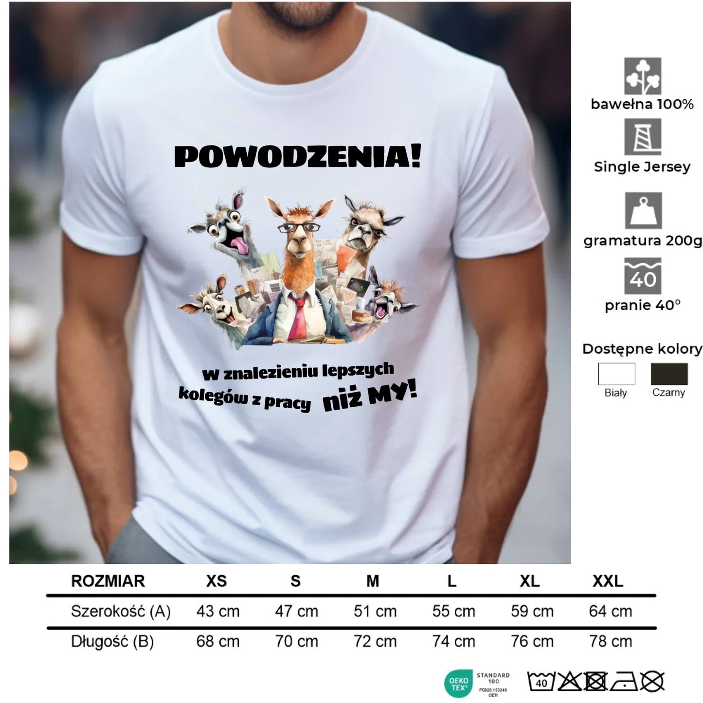 Koszulka męska na odejście z pracy - Powodzenia w znalezieniu lepszych kolegów OP08 - StoryCups.pl