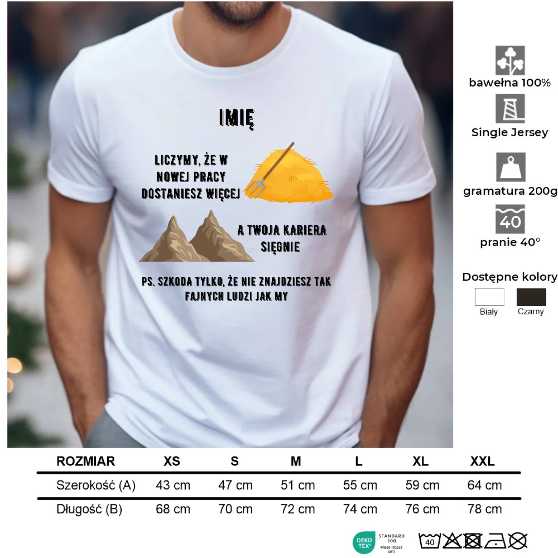 Koszulka męska na odejście z pracy - Nie znajdziesz tak fajnych ludzi jak my - personalizowana OP04 - StoryCups.pl