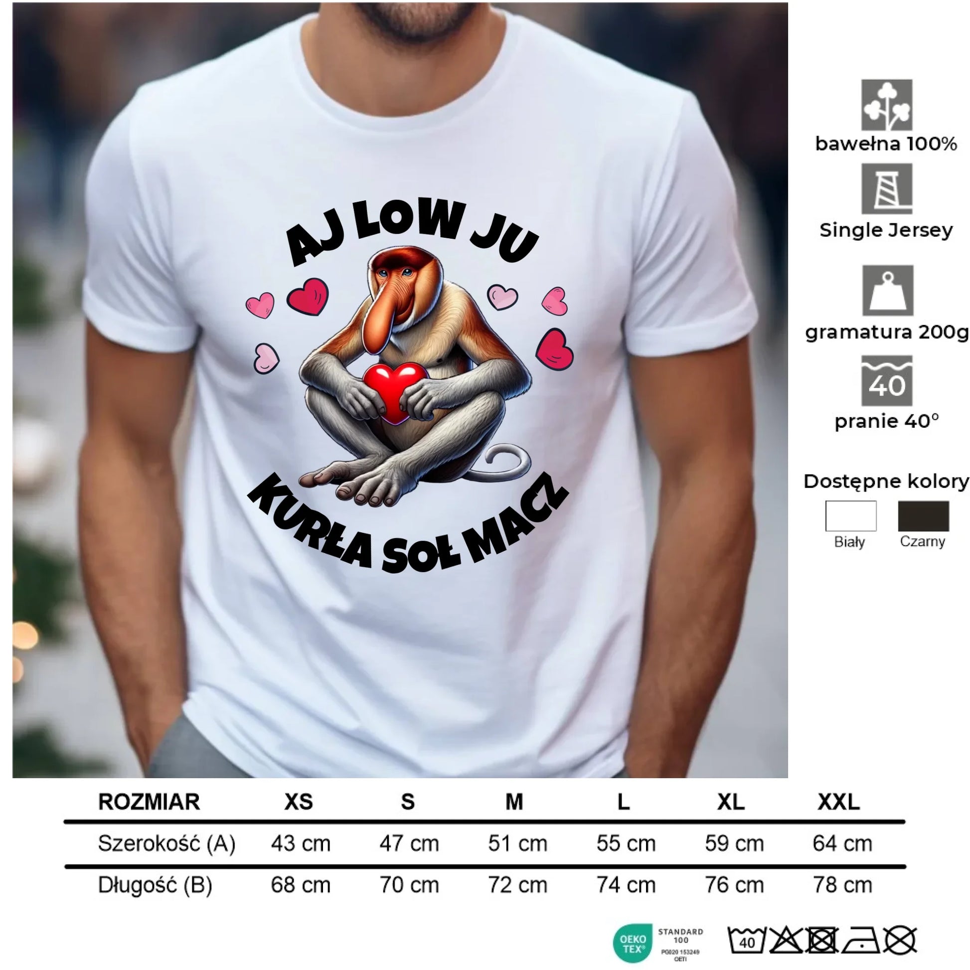 Koszulka męska - Janusz nosacz - Aj low ju kurła W26 - StoryCups.pl