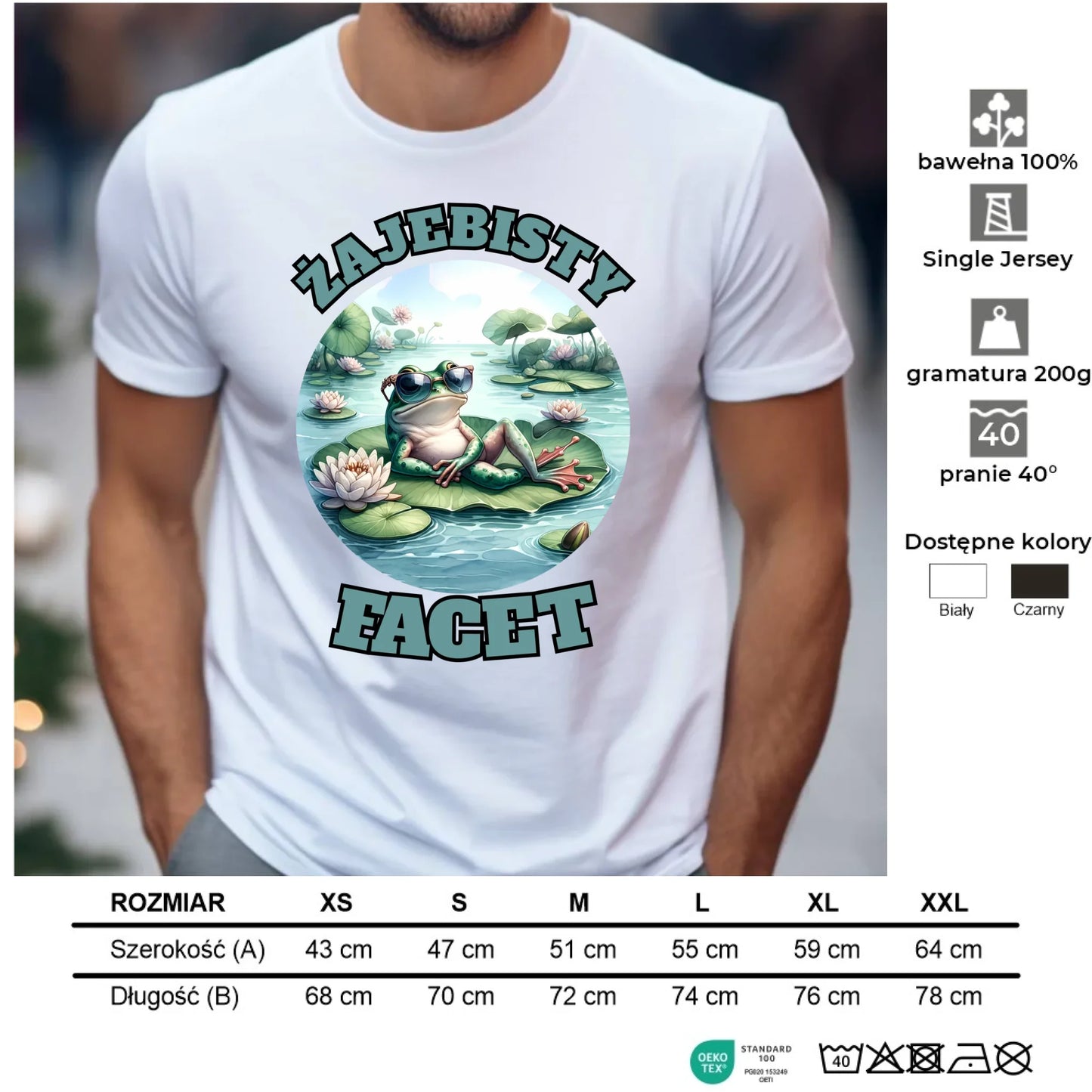 Koszulka męska - Żajebisty facet DCH08 - StoryCups.pl